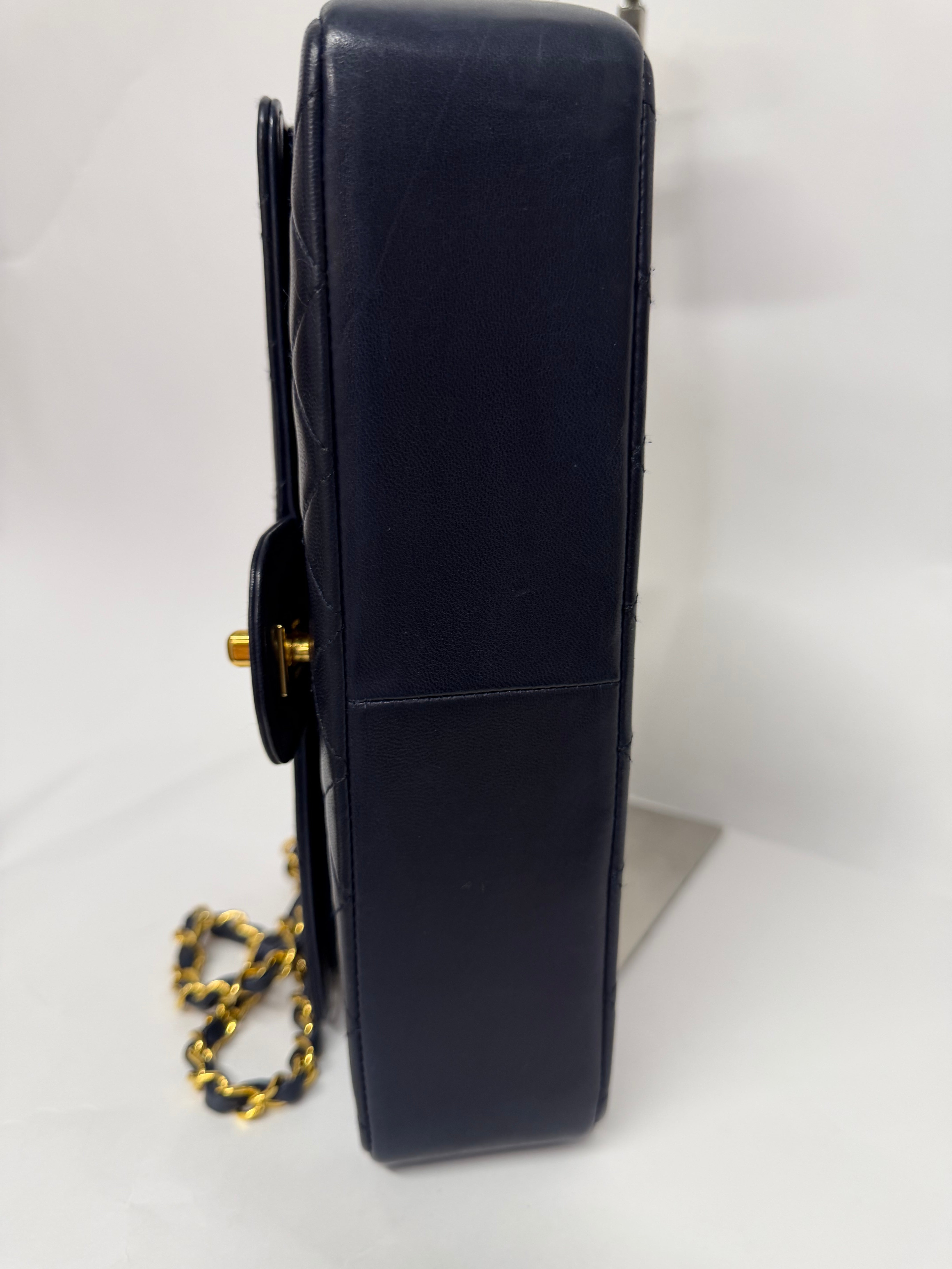 Chanel Timeless 25 Doble Solapa Navy Serie 0