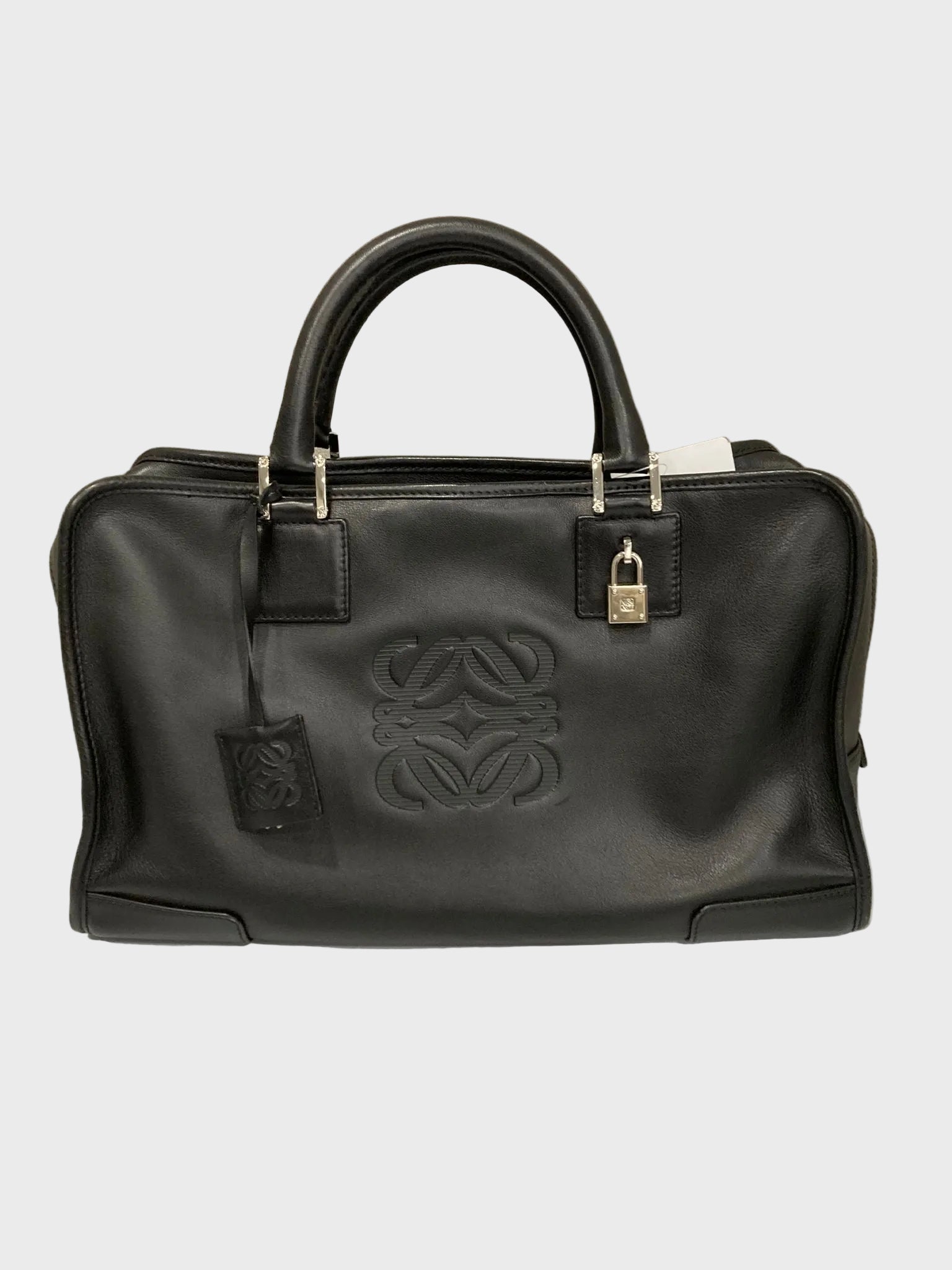 Loewe amazona 35 negro piel vintage