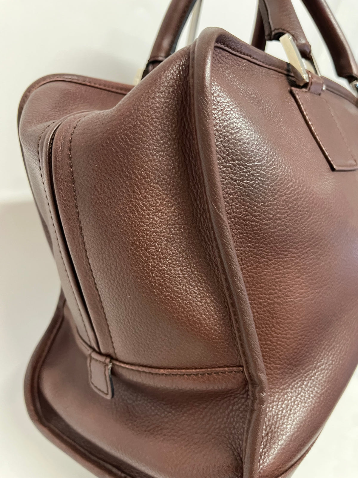 Loewe Amazona 36 Piel Marrón y herajes plata