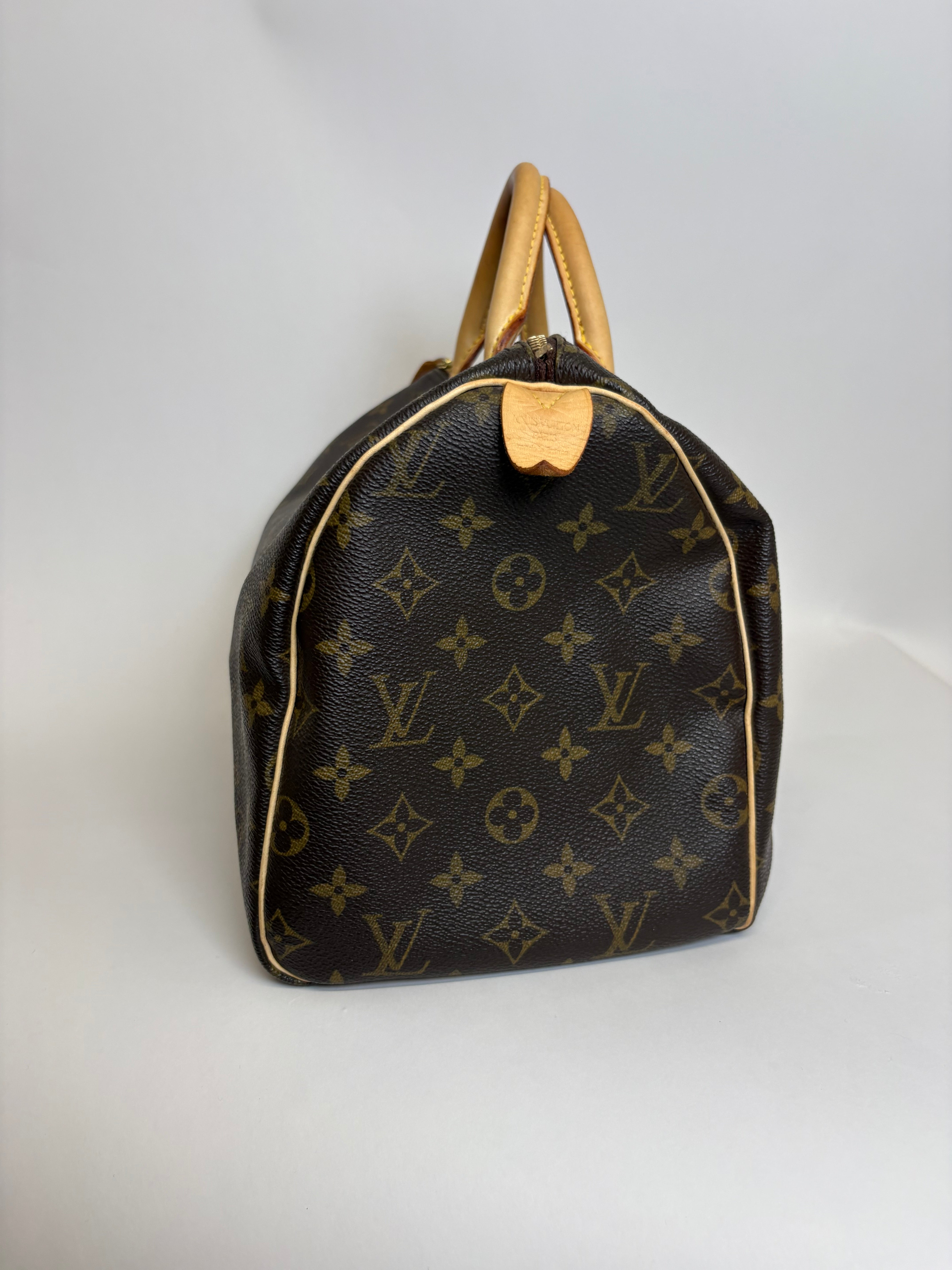 Louis Vuitton speedy 30 canvas monogram con bandolera extra
