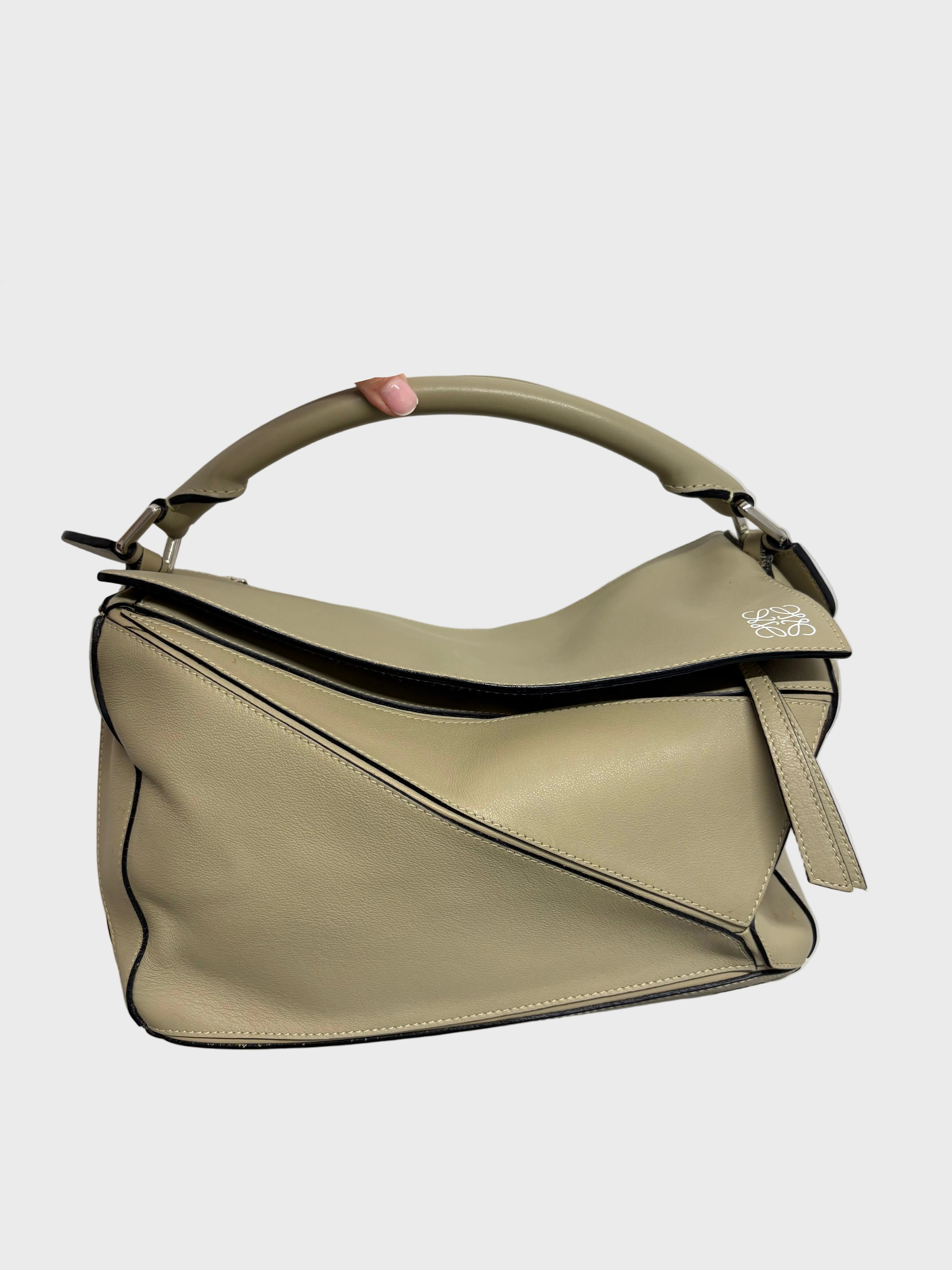Loewe puzzle mediano Beige/ Taupe Claro