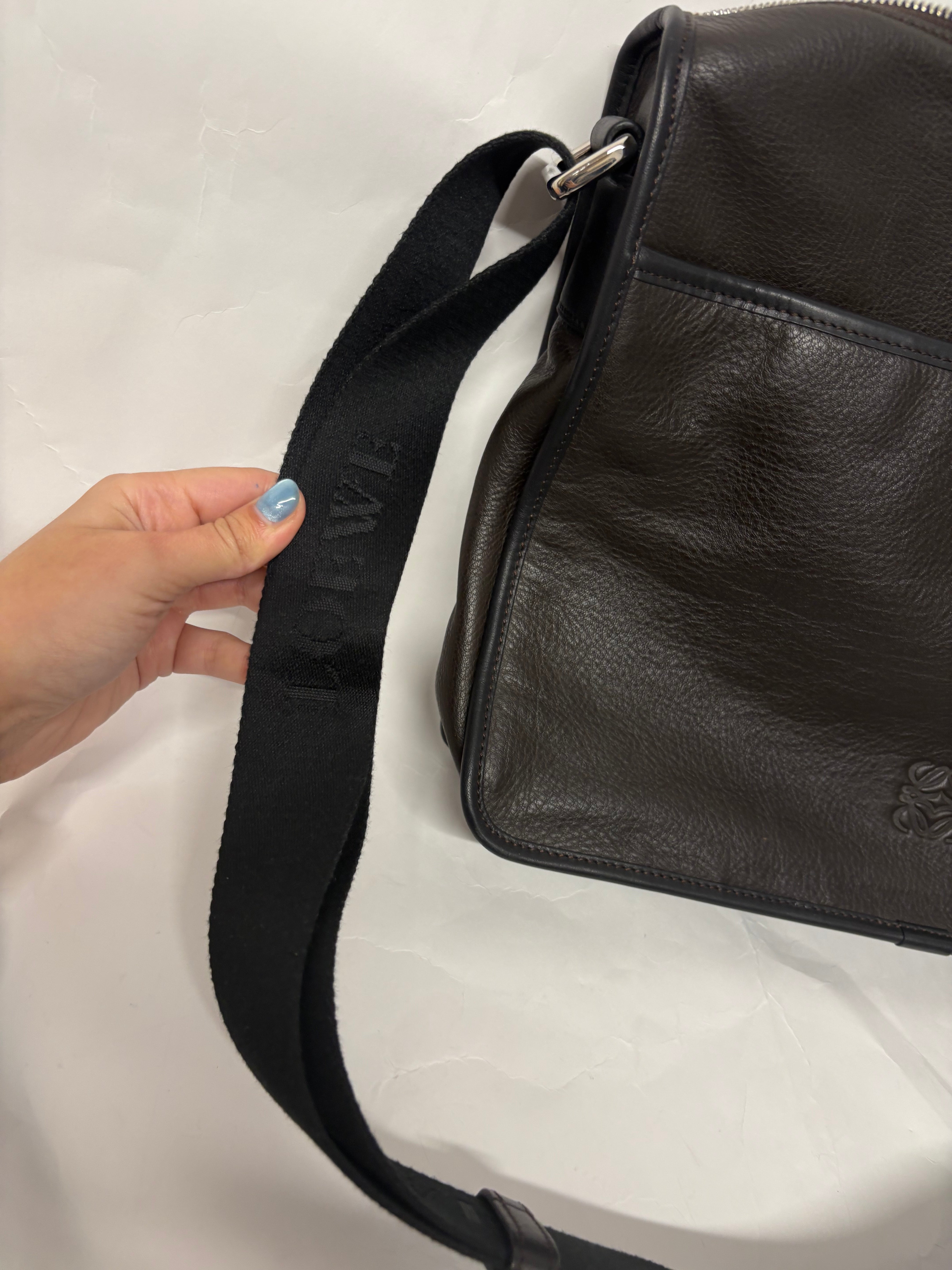 Loewe Messenger Goya Bag unisex marrón y negra