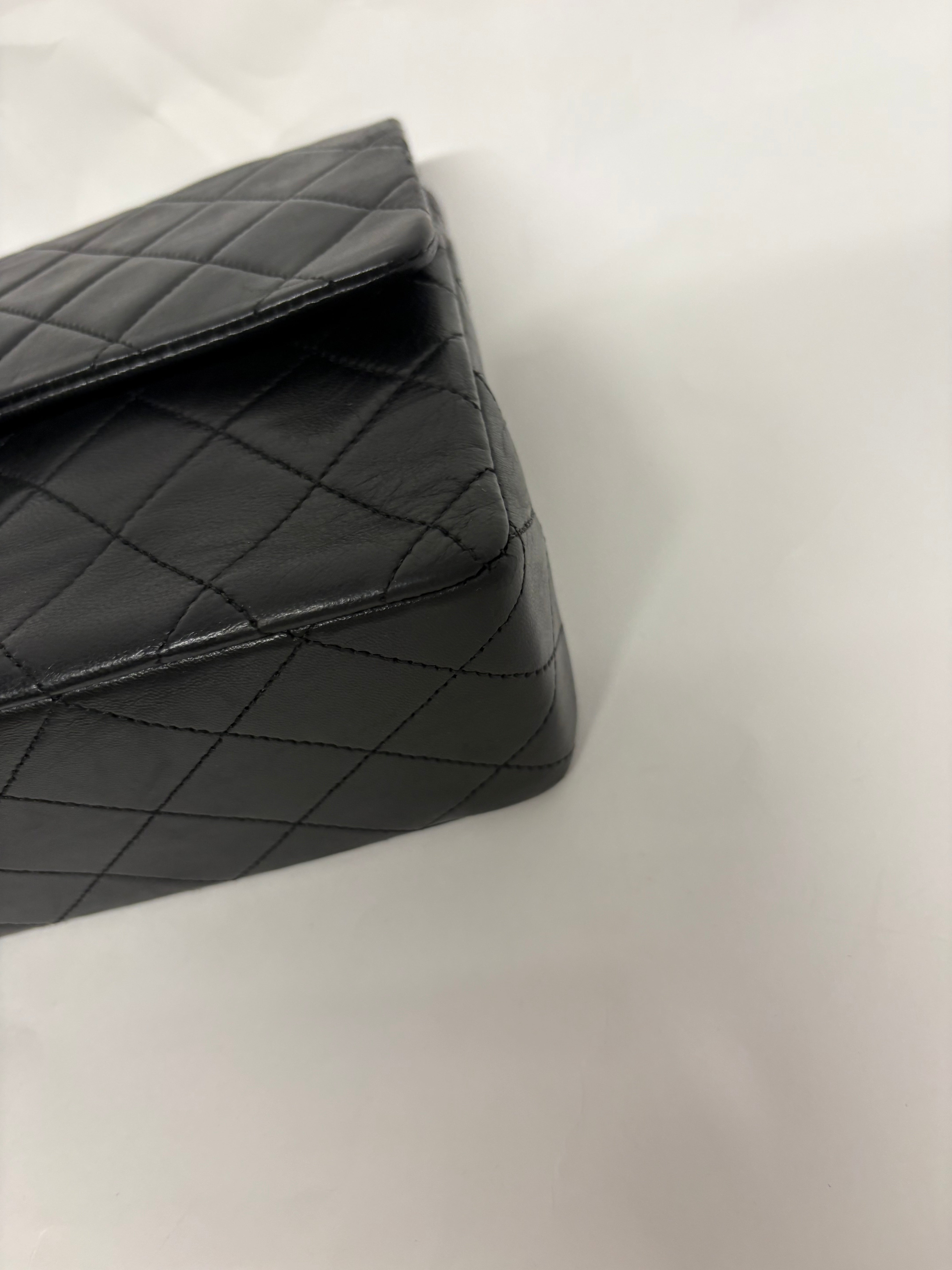 Chanel Timeless Double Flap 25 Lambskin Negro Classic Flap | Serie 1