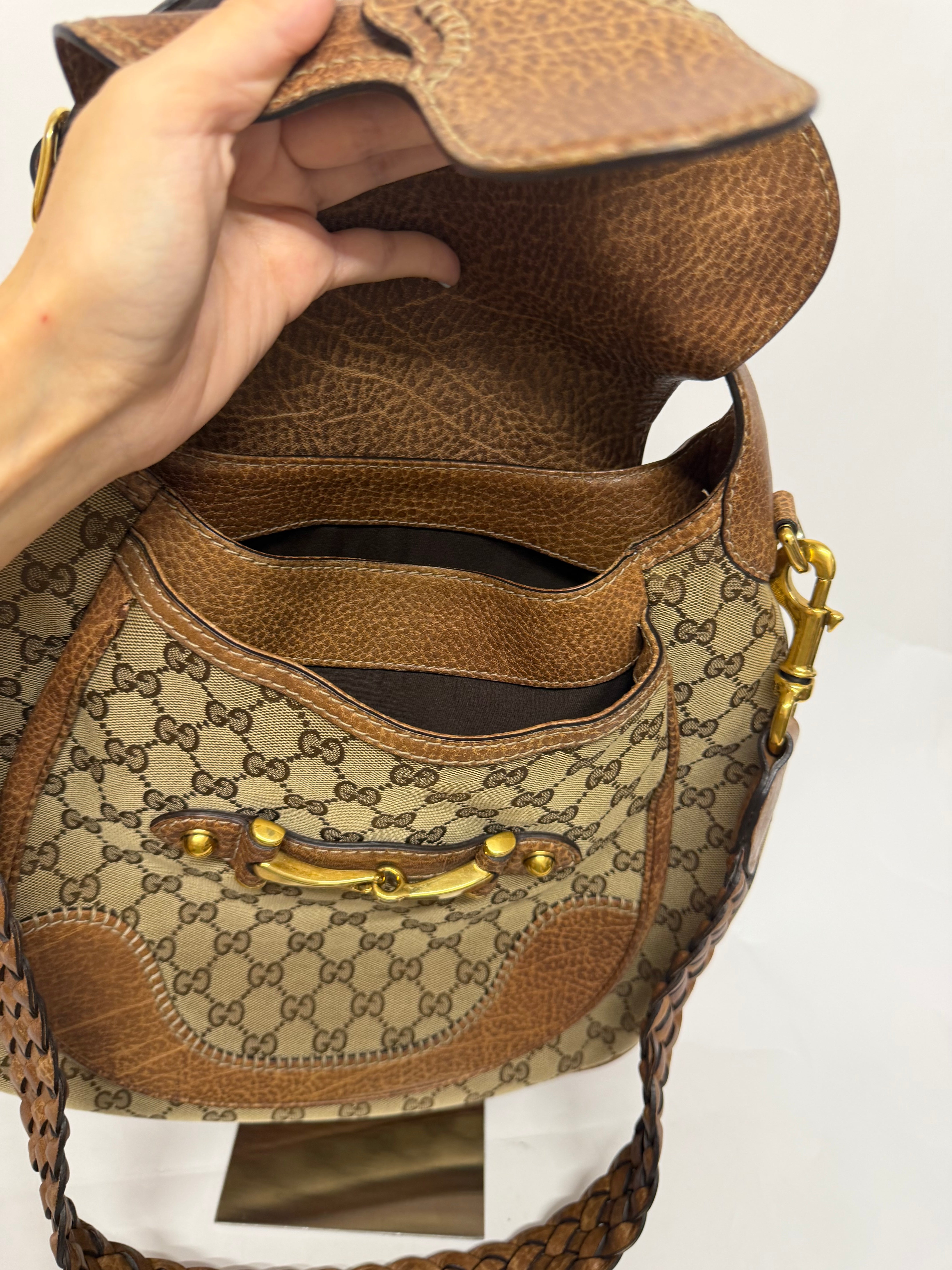 Gucci New Pelham Satchel GG Canvas Large