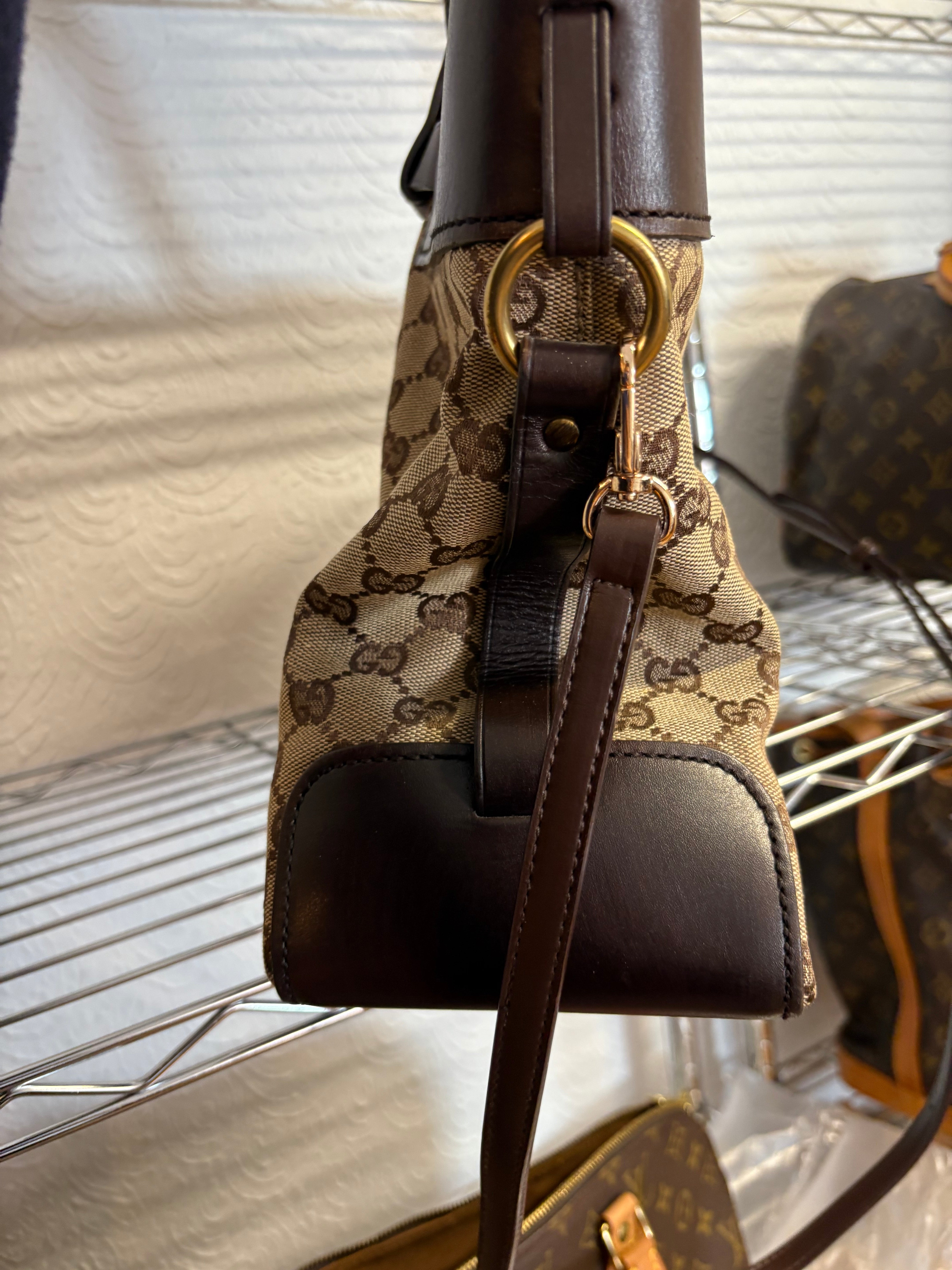 Gucci GG Canvas Belt Tote Shopper con hebilla