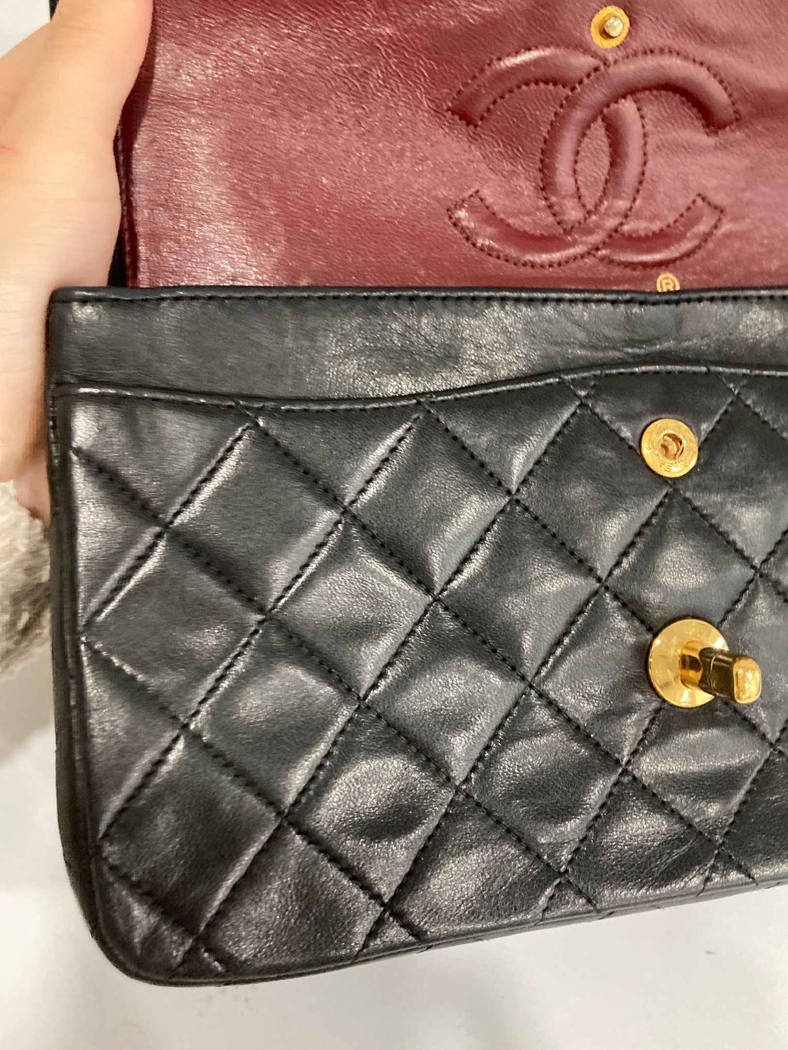 Chanel timeless 23 doble flap negro serie 1