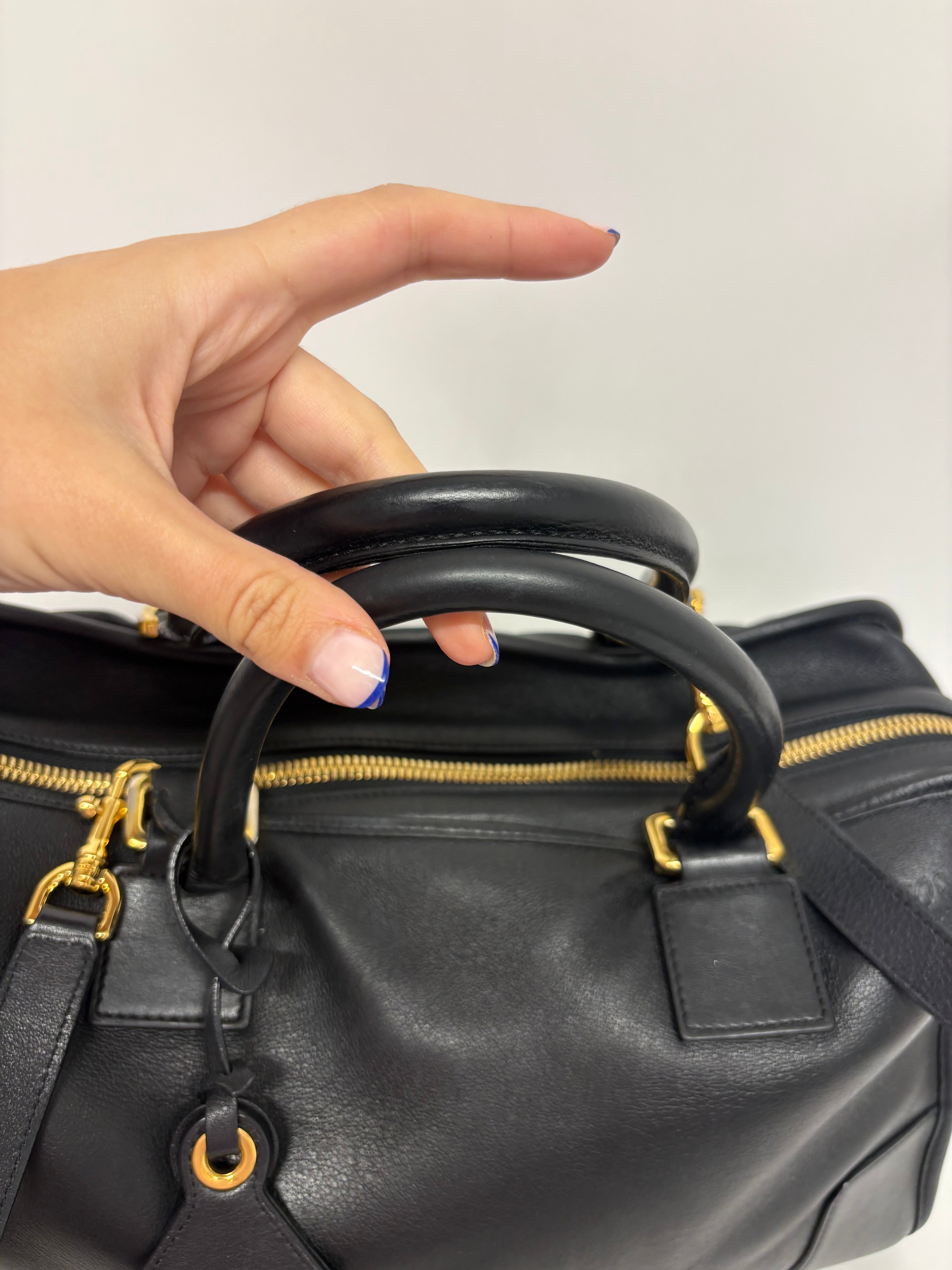 Loewe amazona 35 bandolera piel becerro negra