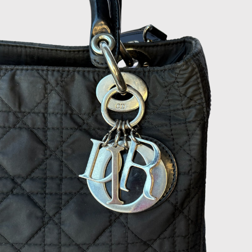 Lady Dior Negro Plata y Rojo