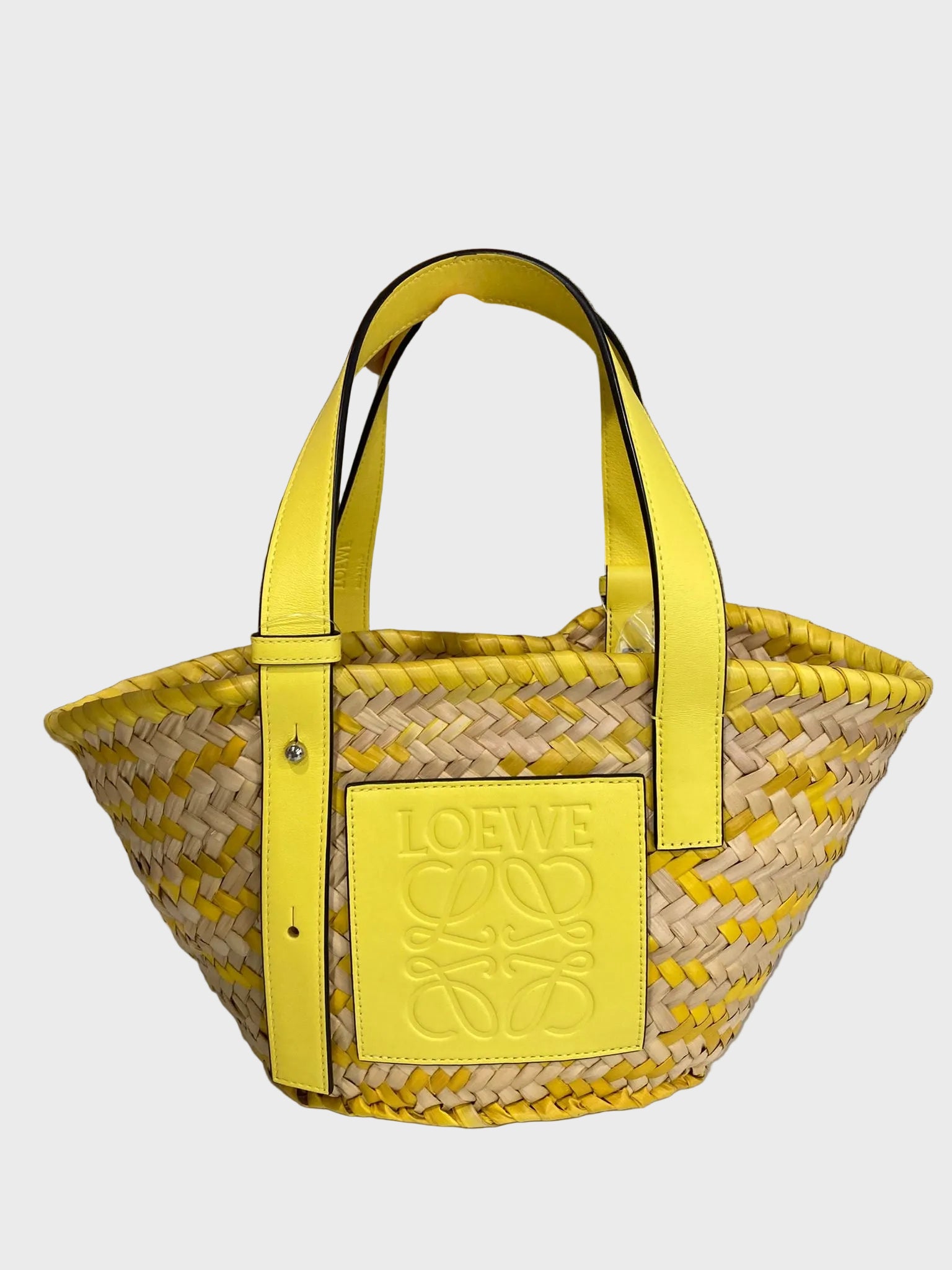 Loewe Paula’s Ibiza Basket Small Rafia amarilla