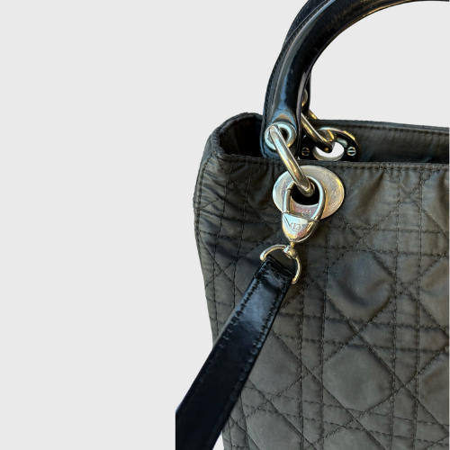 Lady Dior Negro Plata y Rojo