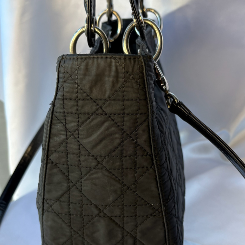 Lady Dior Negro Plata y Rojo