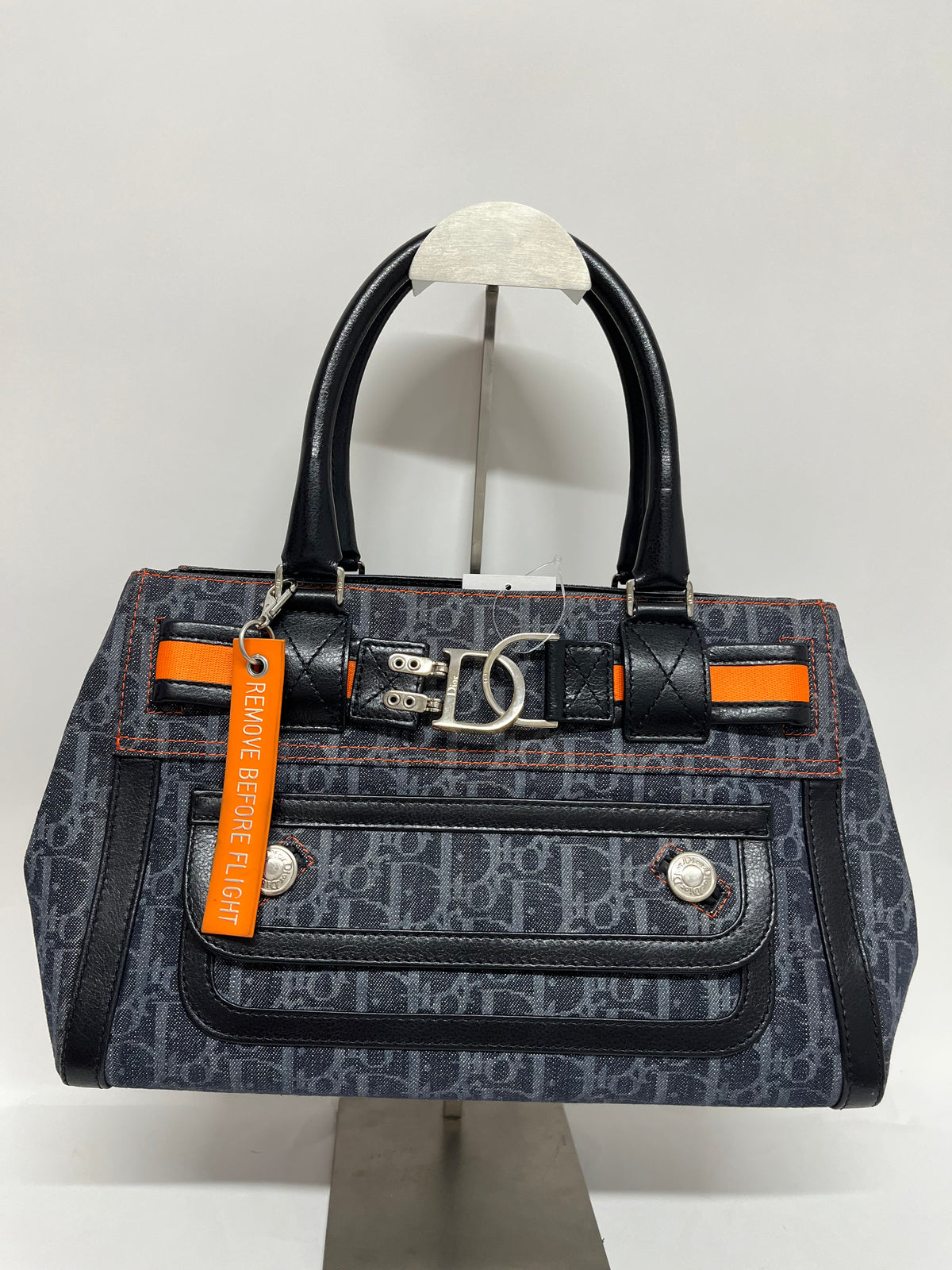 Christian Dior Flight Denim Diorissimo Gris Oscuro y Naranja