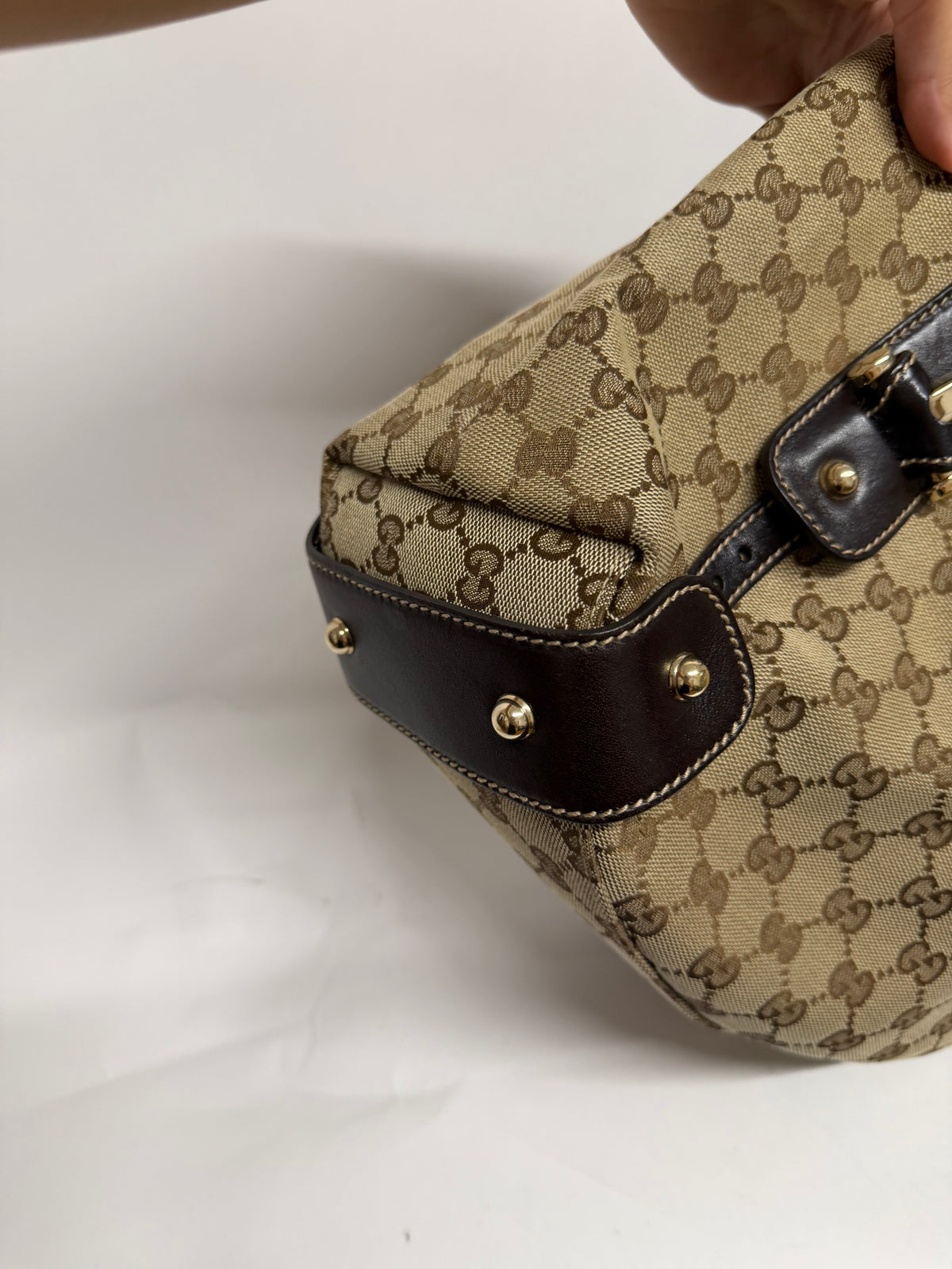 Gucci Pelham Horsebit GG Canvas Marrón