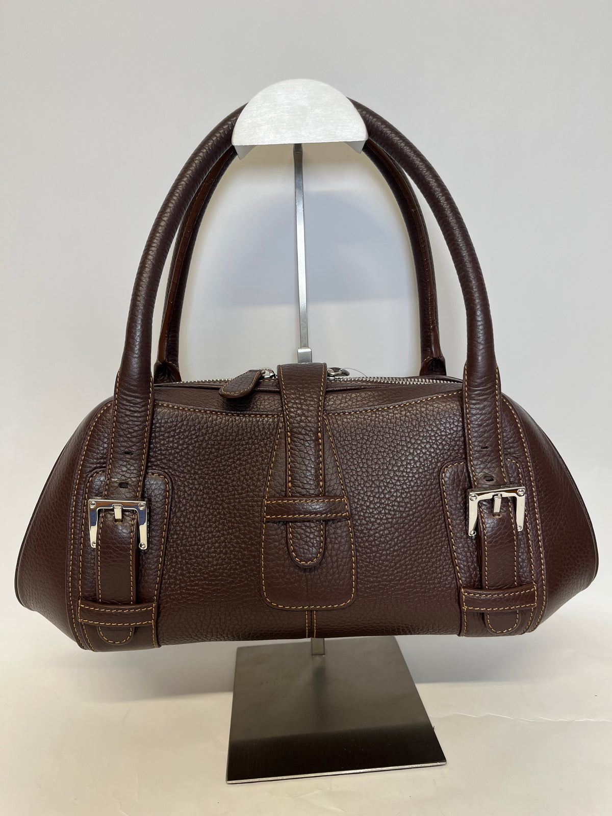 Loewe Senda Handbag Piel Marrón Oscuro (Pequeña)
