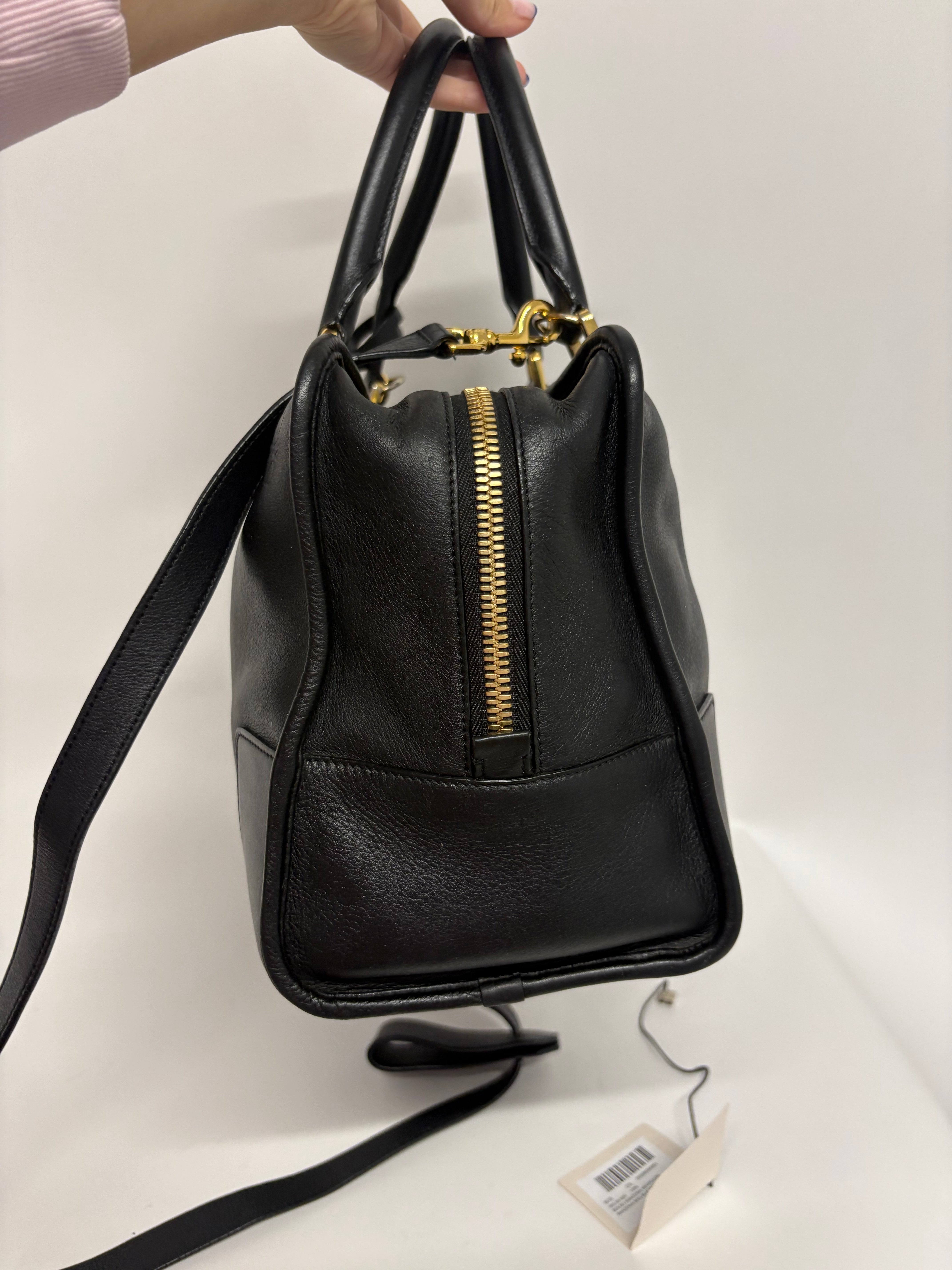 Loewe amazona 35 bandolera piel becerro negra