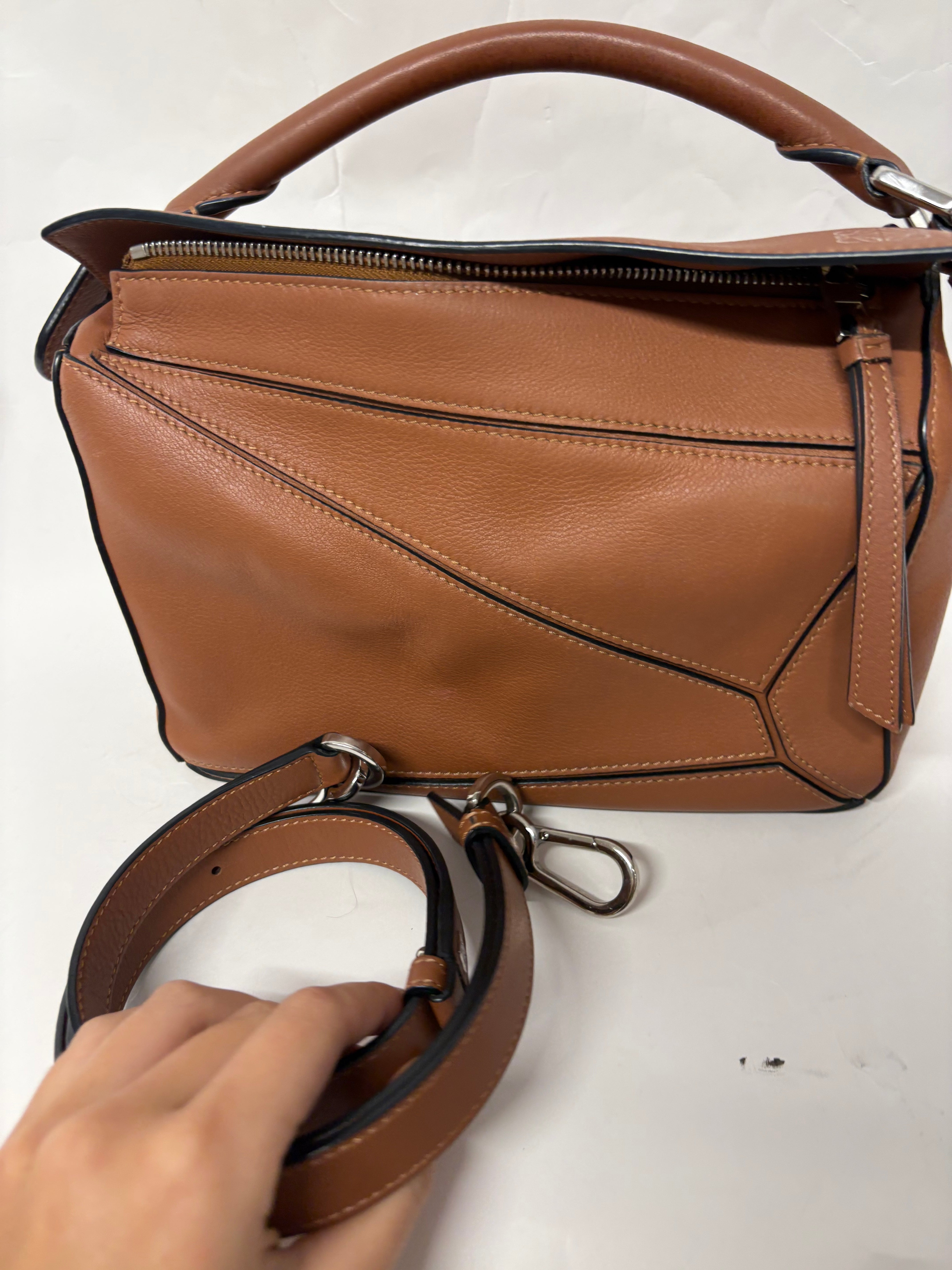 Loewe puzzle small pequeño camel marrón