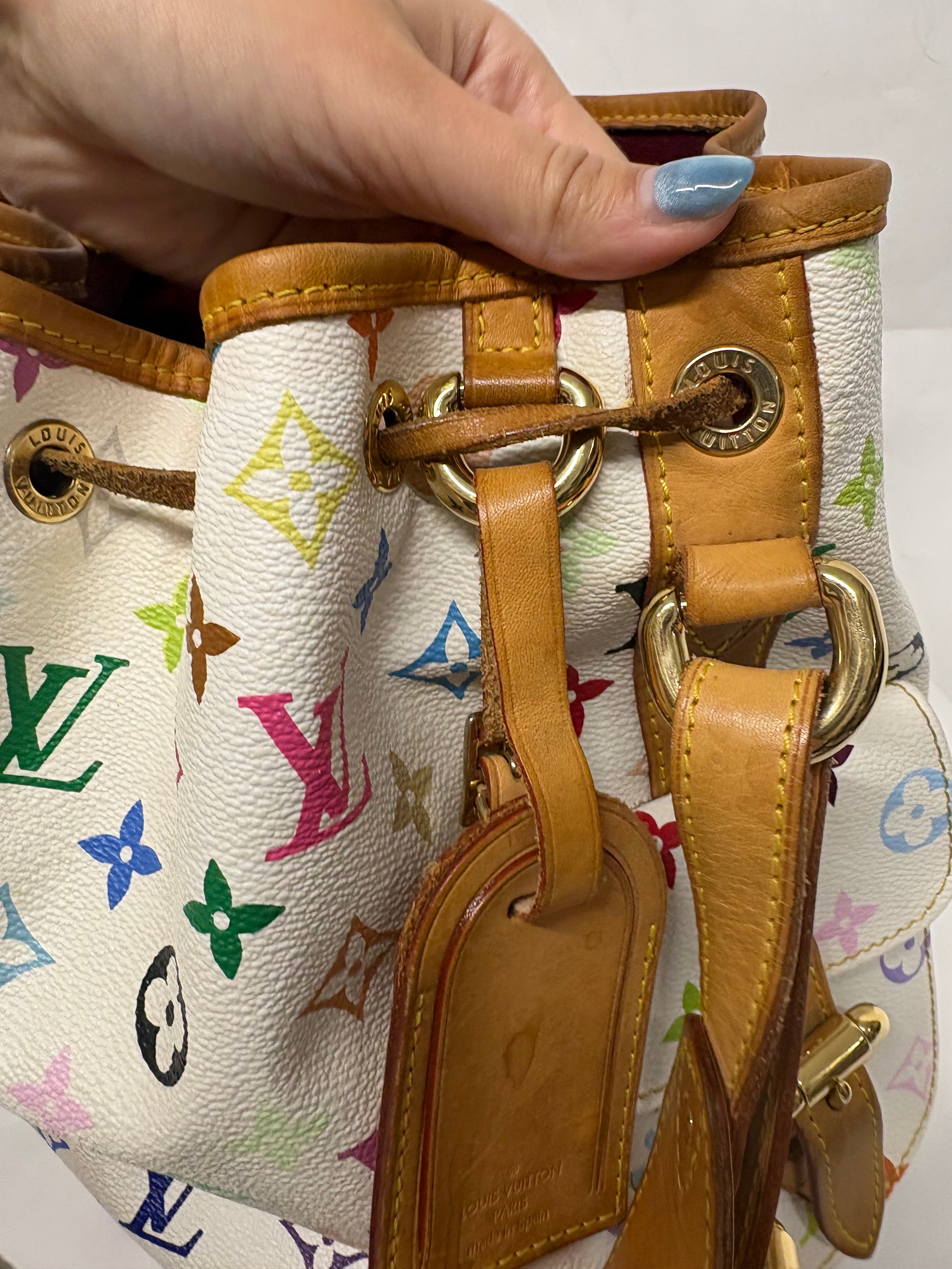 Louis Vuitton x Takashi Murakami Petit Noé Multicolor White – Edición Limitada