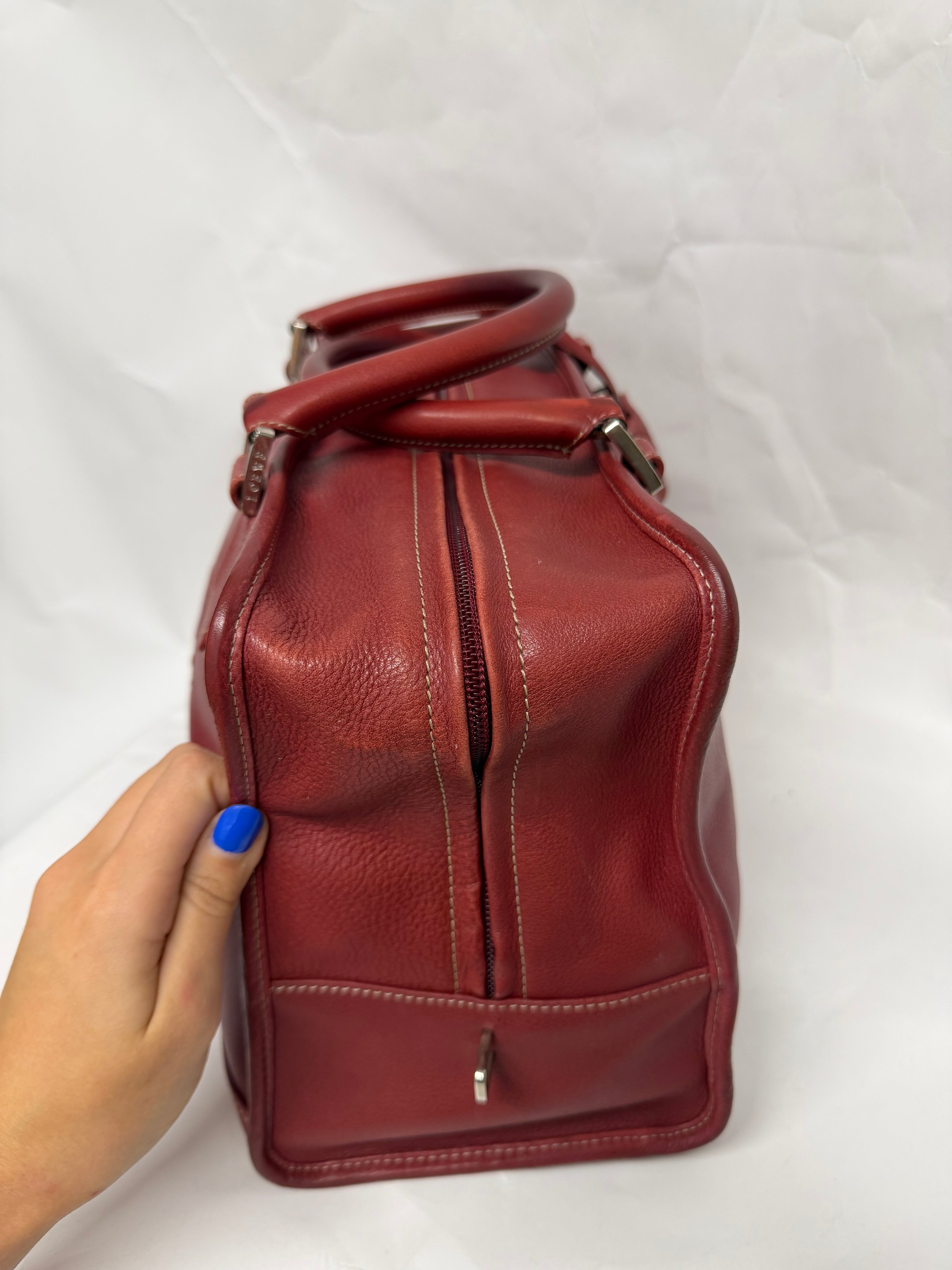 Loewe Amazona 36 | Piel Rojo Burdeos