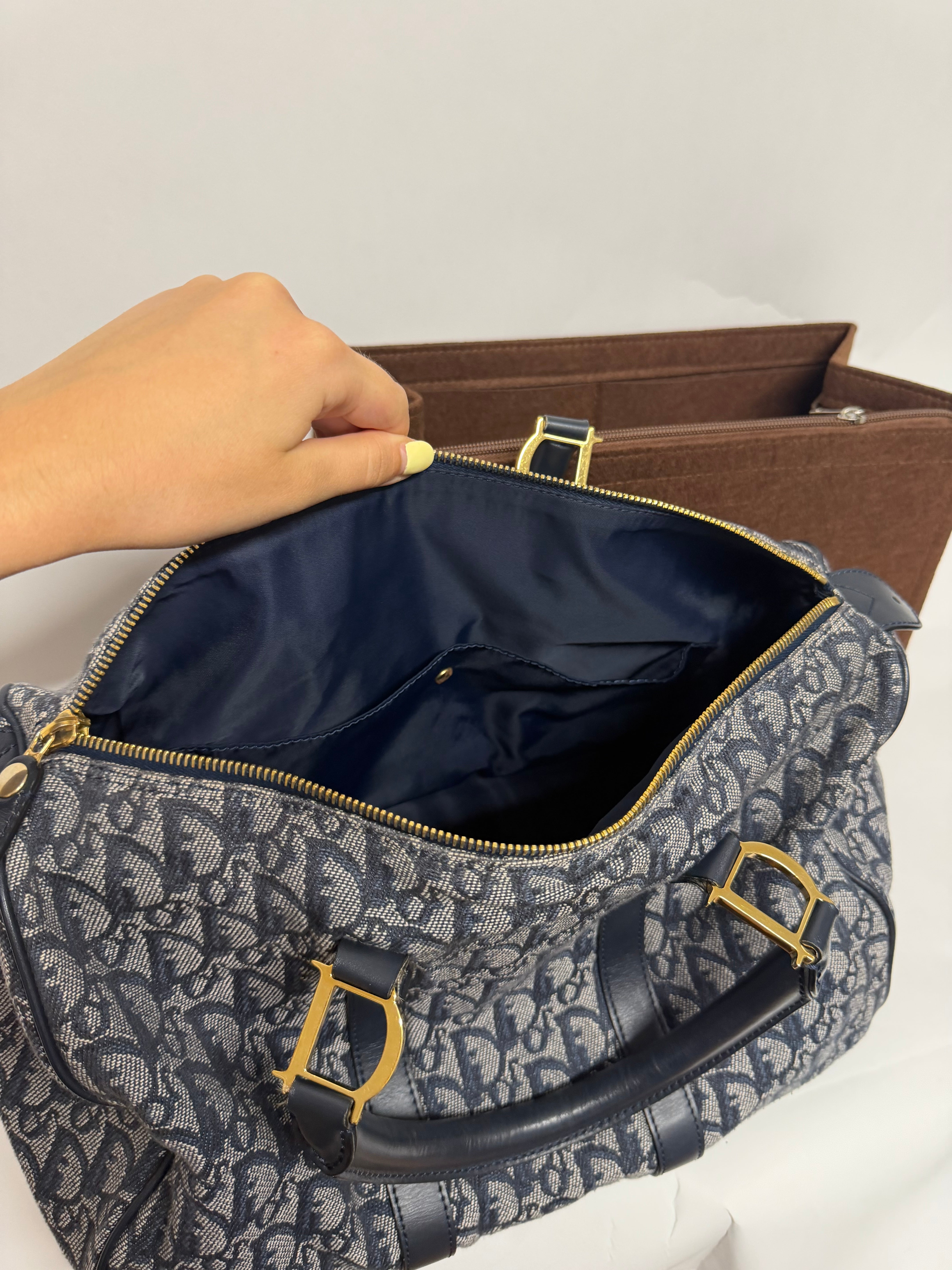 Christian Dior Trotter Boston 35 Navy