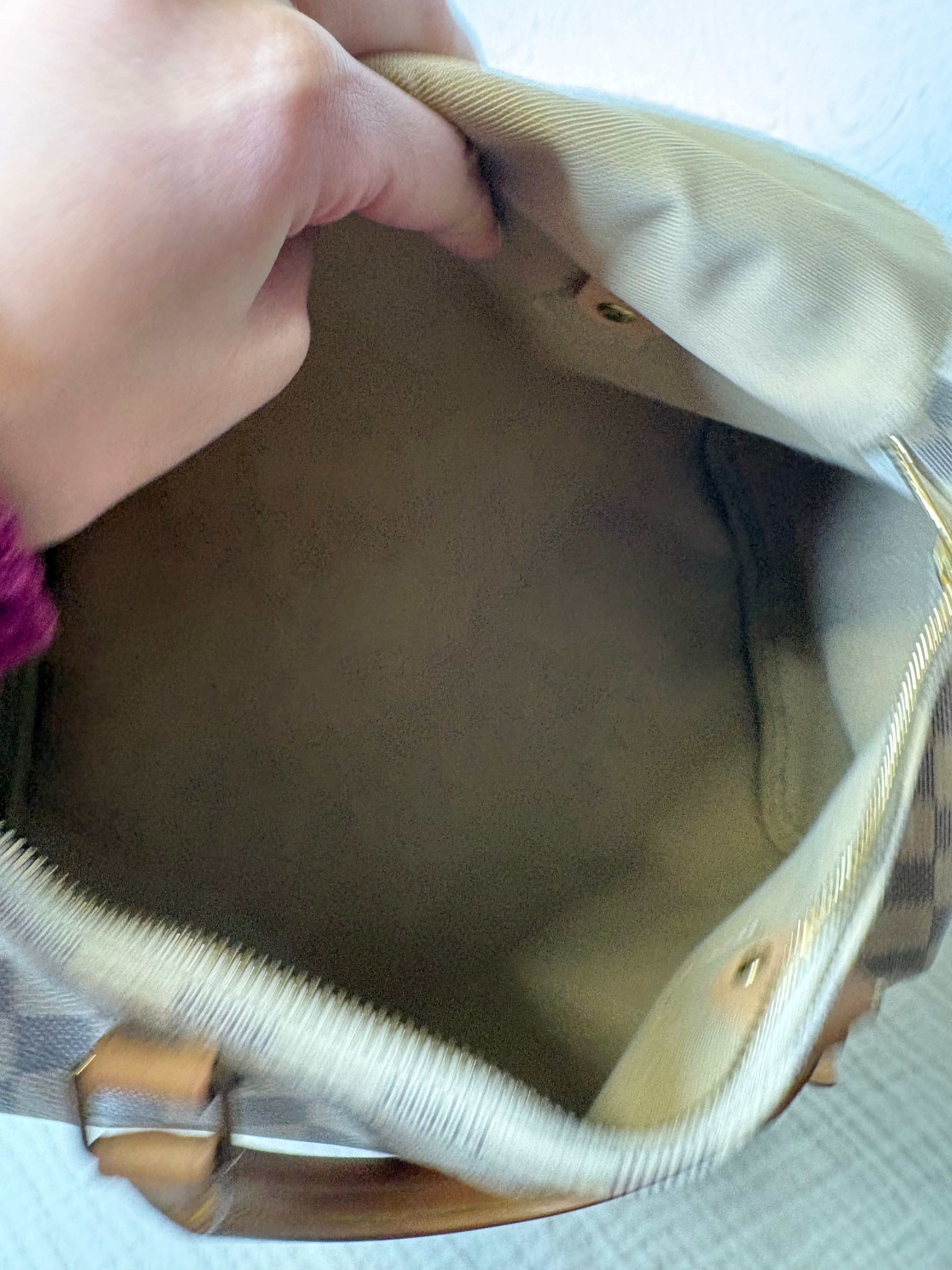 Louis Vuitton Speedy 30 Bandoulière Canvas Damier Azur y piel vachetta