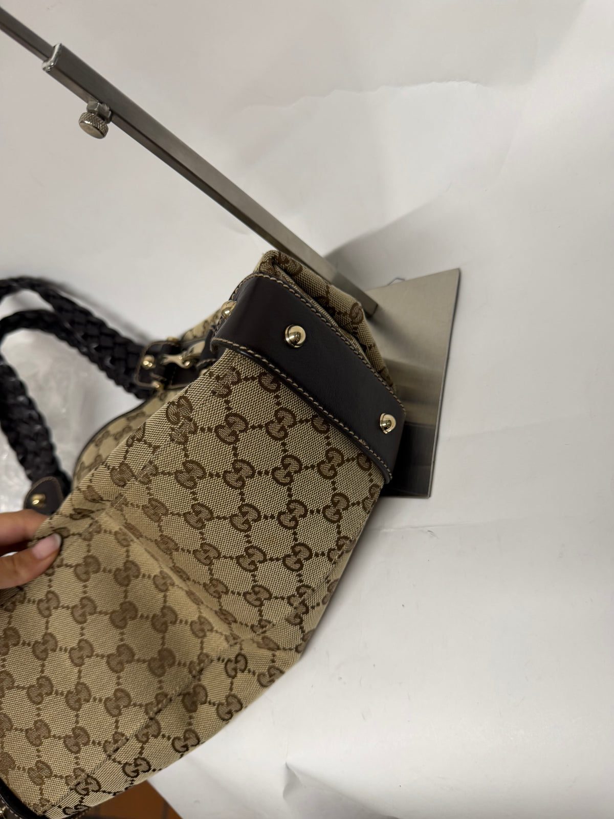 Gucci Pelham Horsebit GG Canvas Marrón