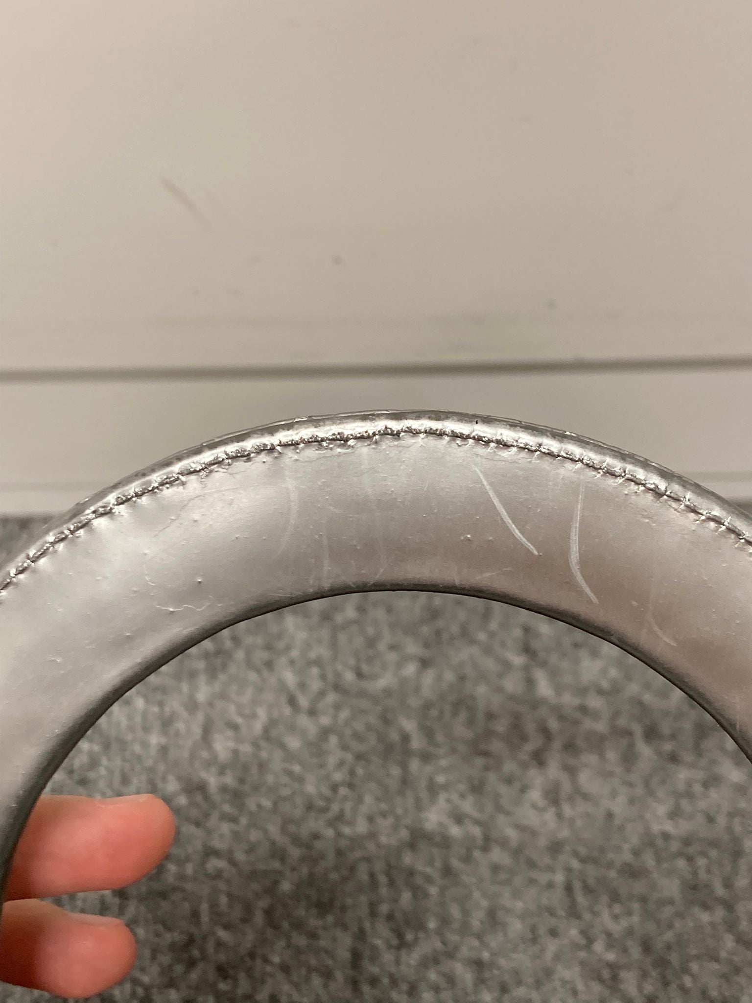 Christian Dior Lady Dior Cannage – Piel plateada