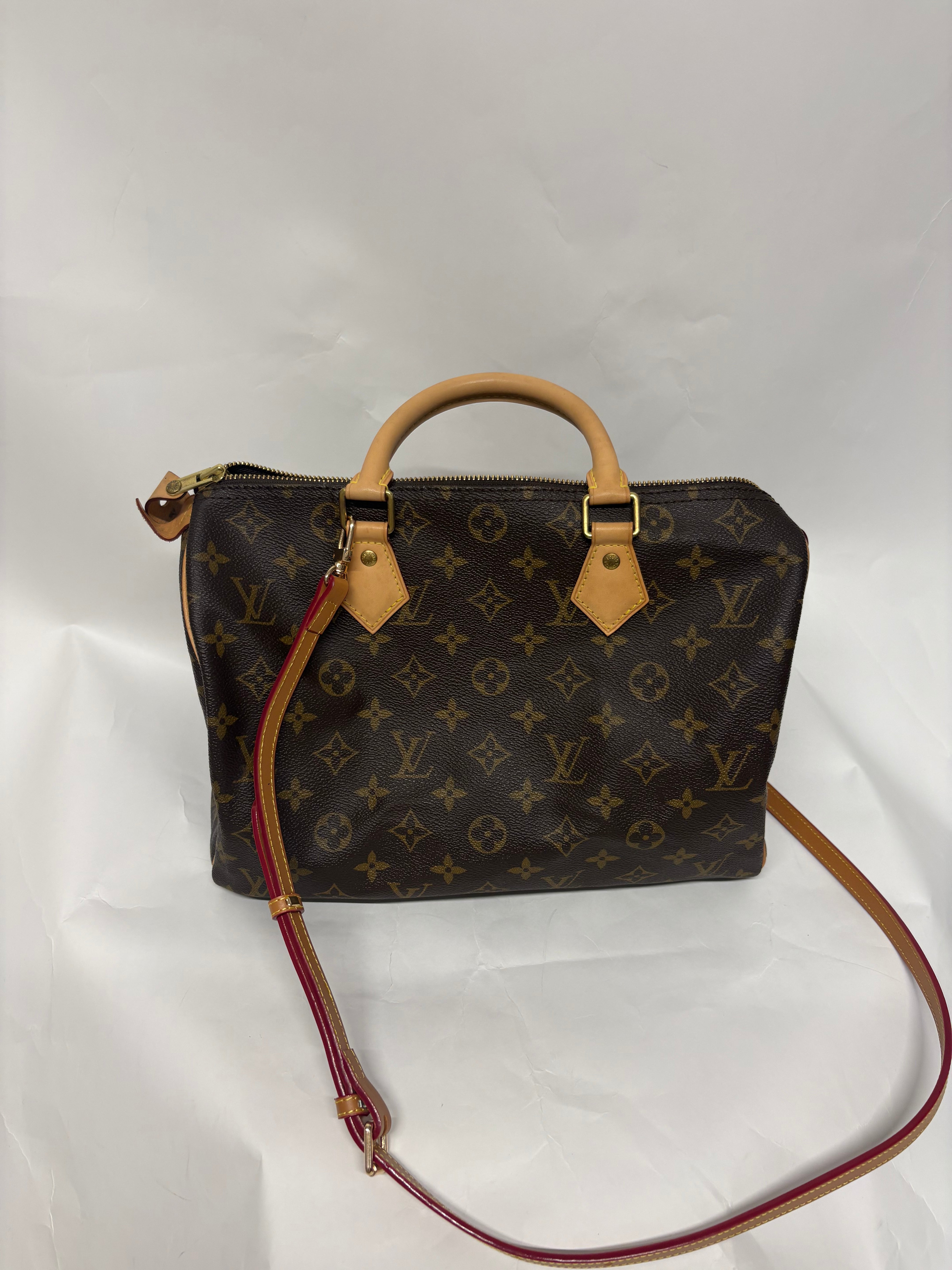 Louis Vuitton Speedy 30 Monogram con bandolera extra