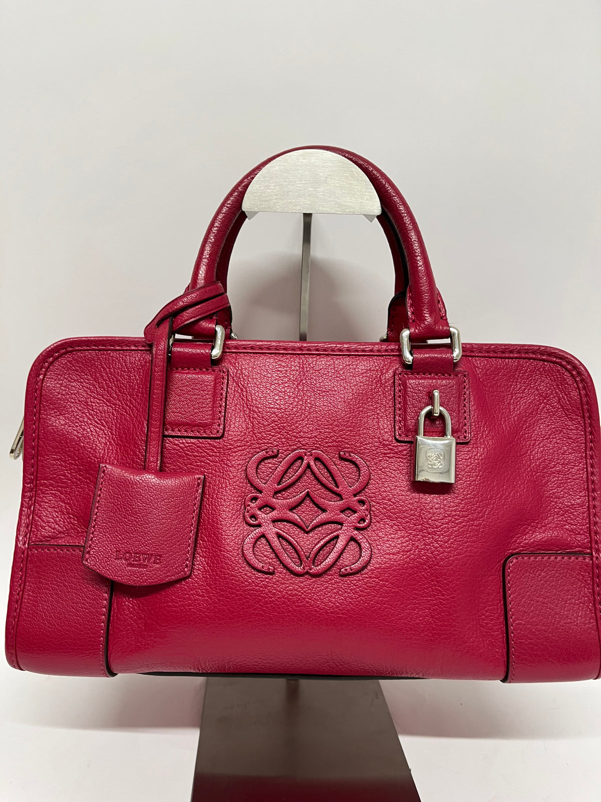 Loewe Amazona 28 Piel Roja con Candado