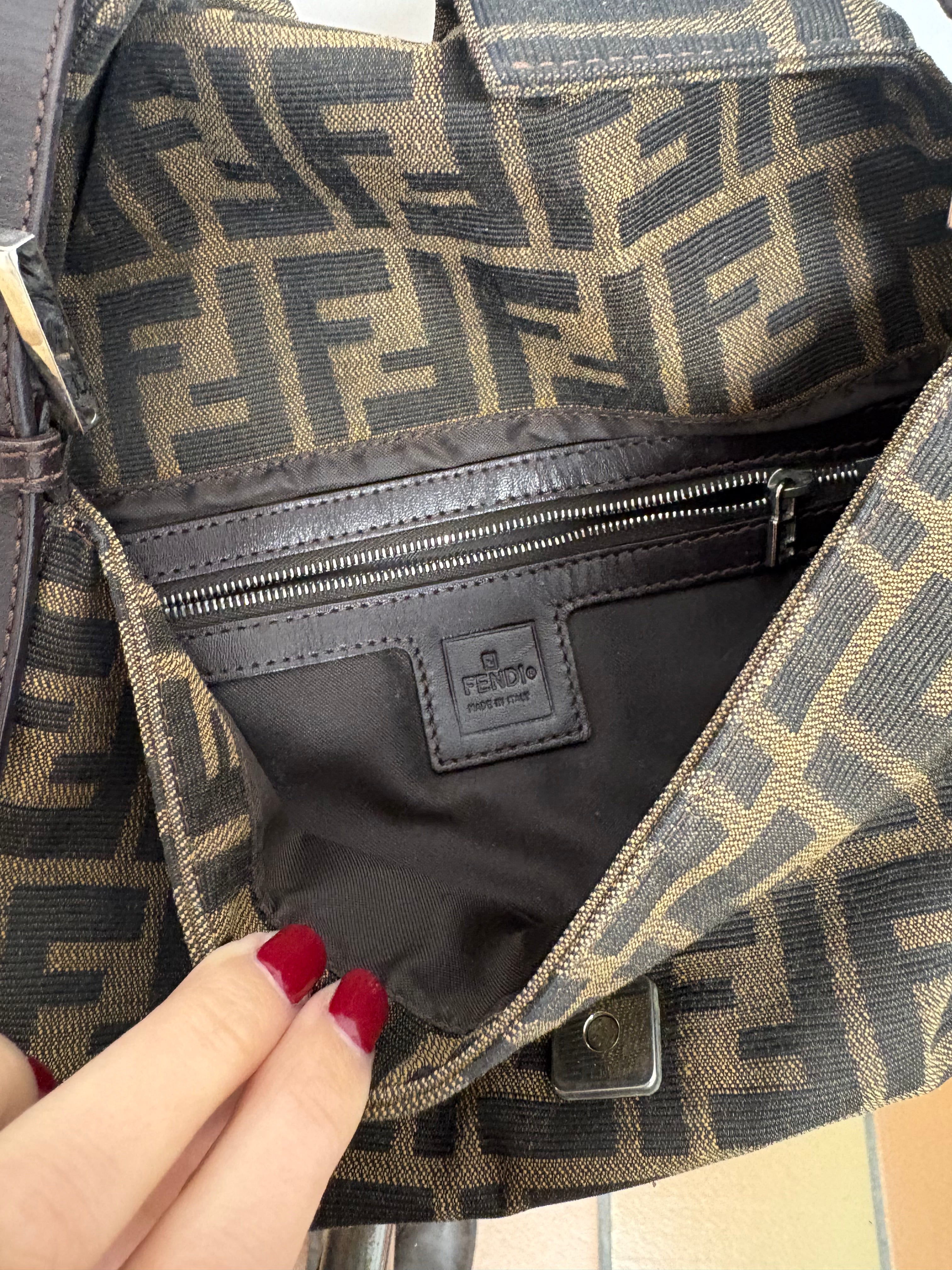 Fendi Baguette Zucca Marrón Vintage