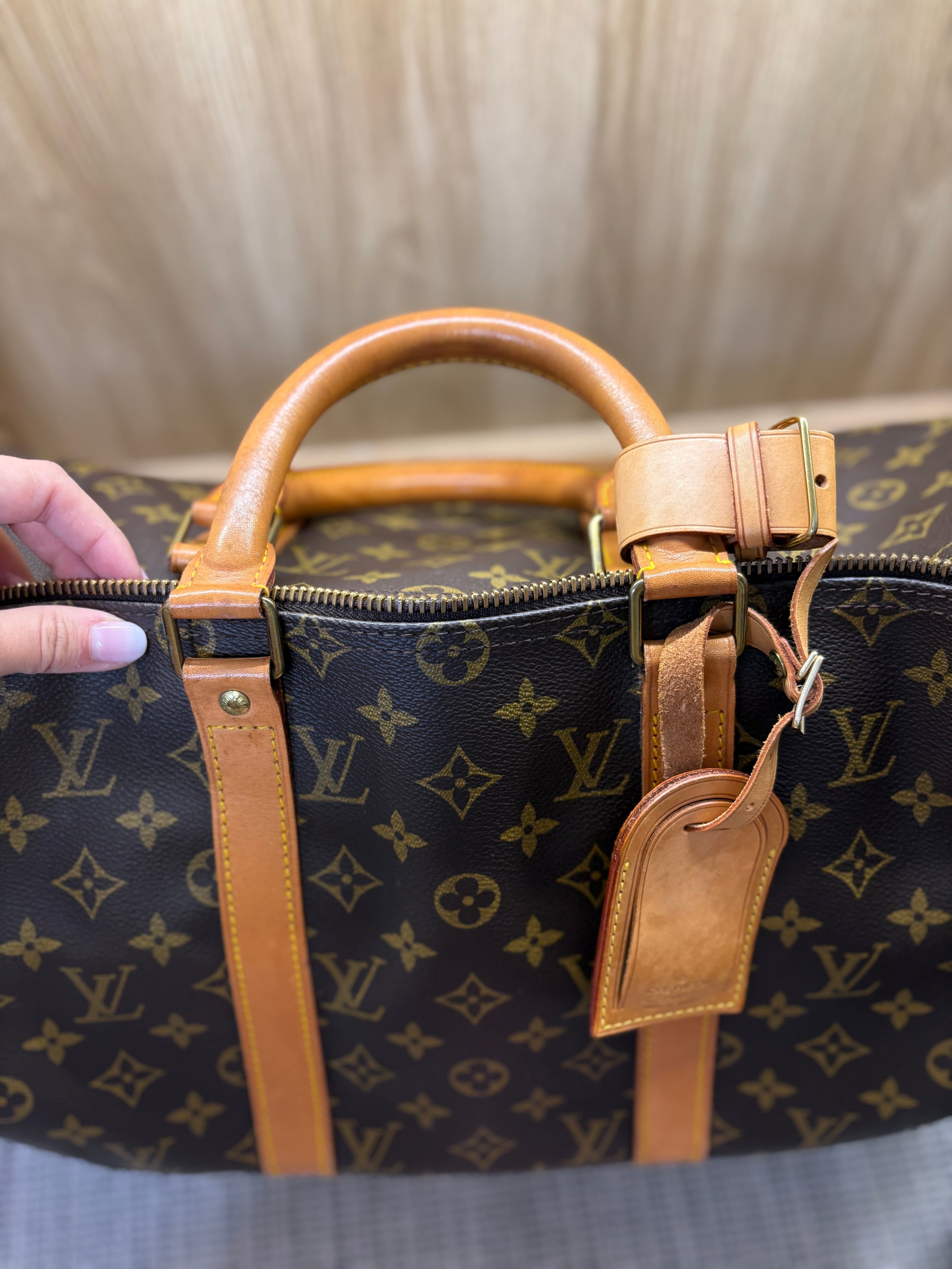 Louis Vuitton Keepall 50 bandolera canvas monogram