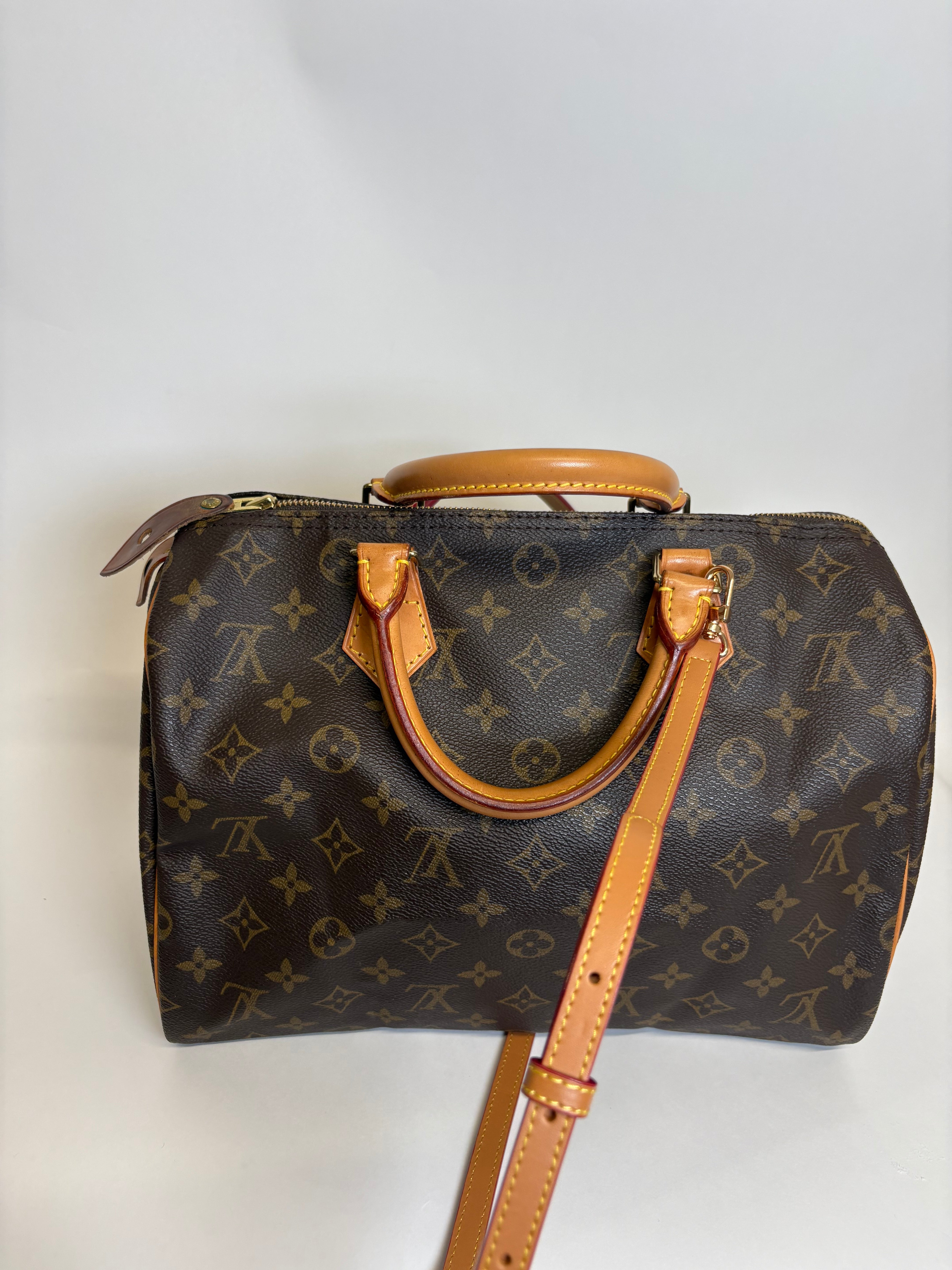 Speedy 30 canvas monogram con bandolera extra