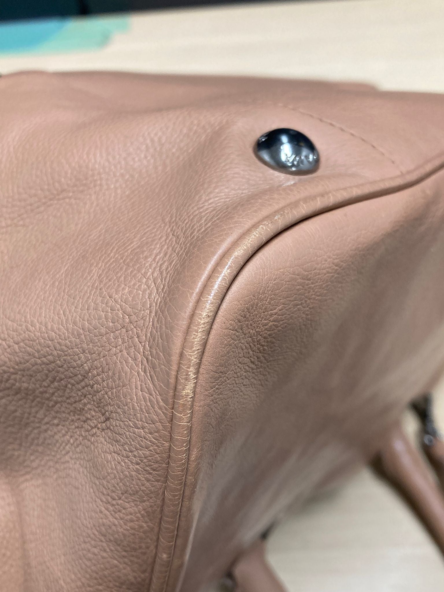 Prada Tote beige rosado con bandolera