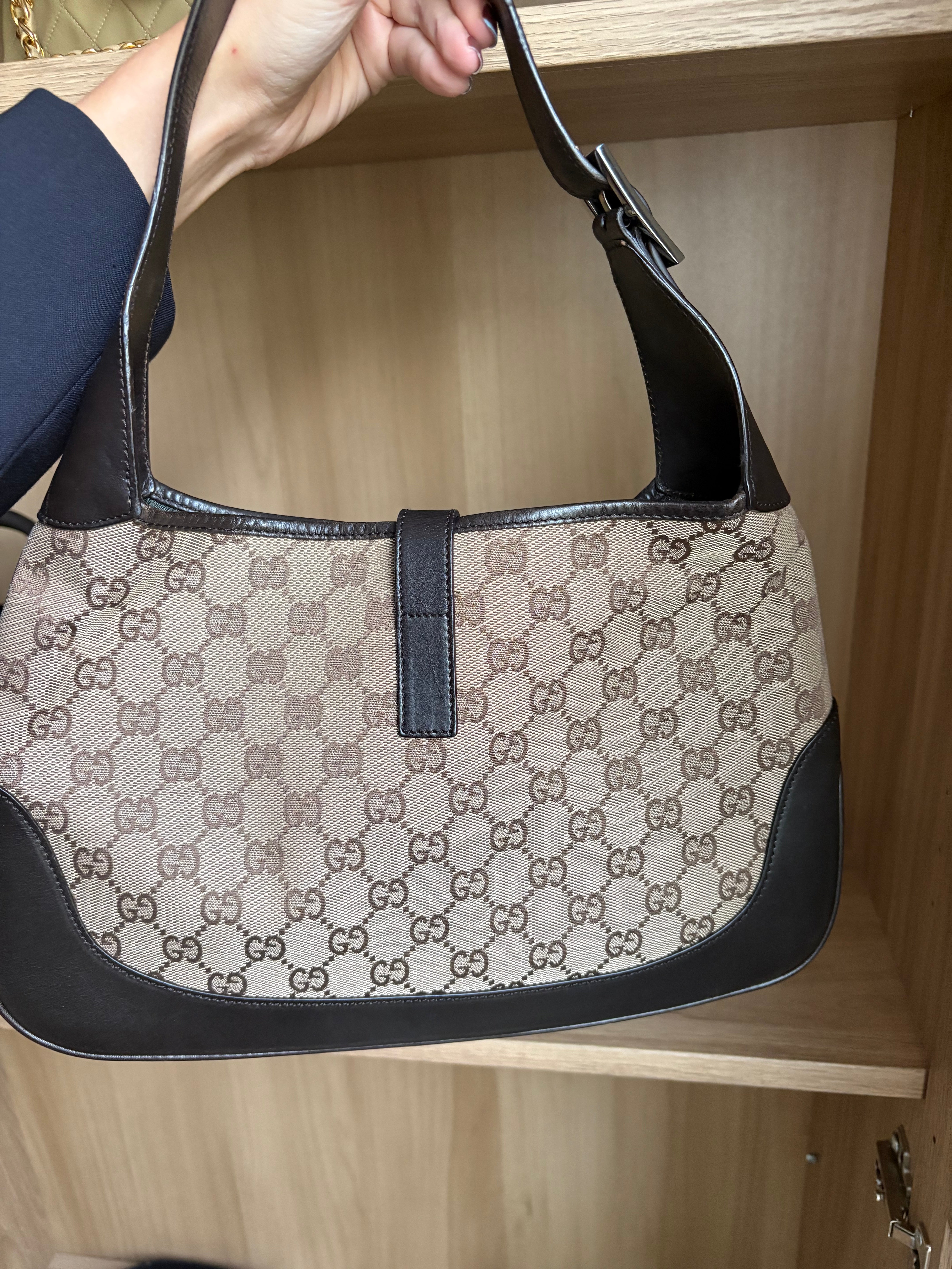 Gucci Jackie GG Canvas Shoulder Bag – Clásico Vintage