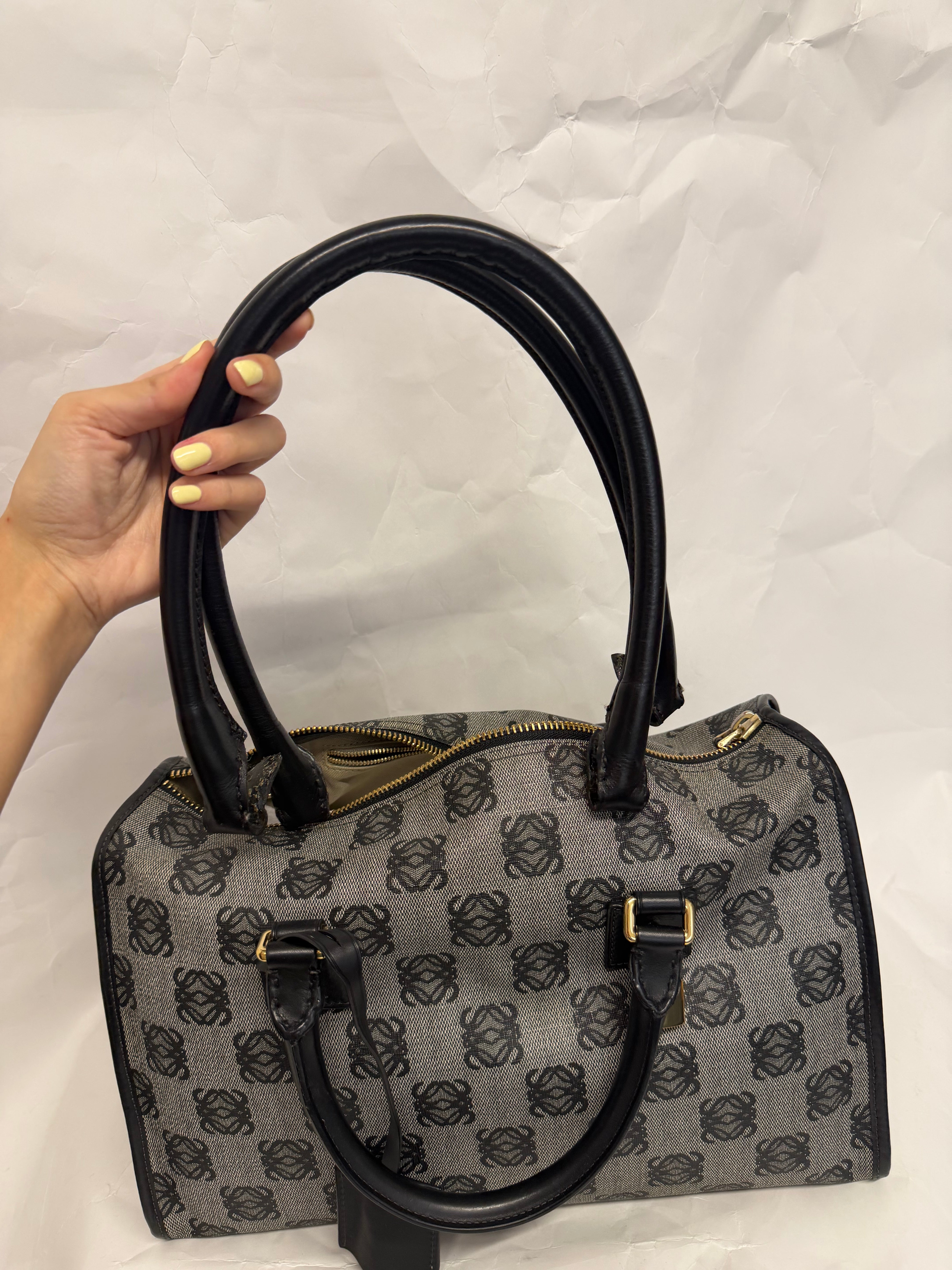 Loewe Amazona 36 Jacquard Anagram azul marino