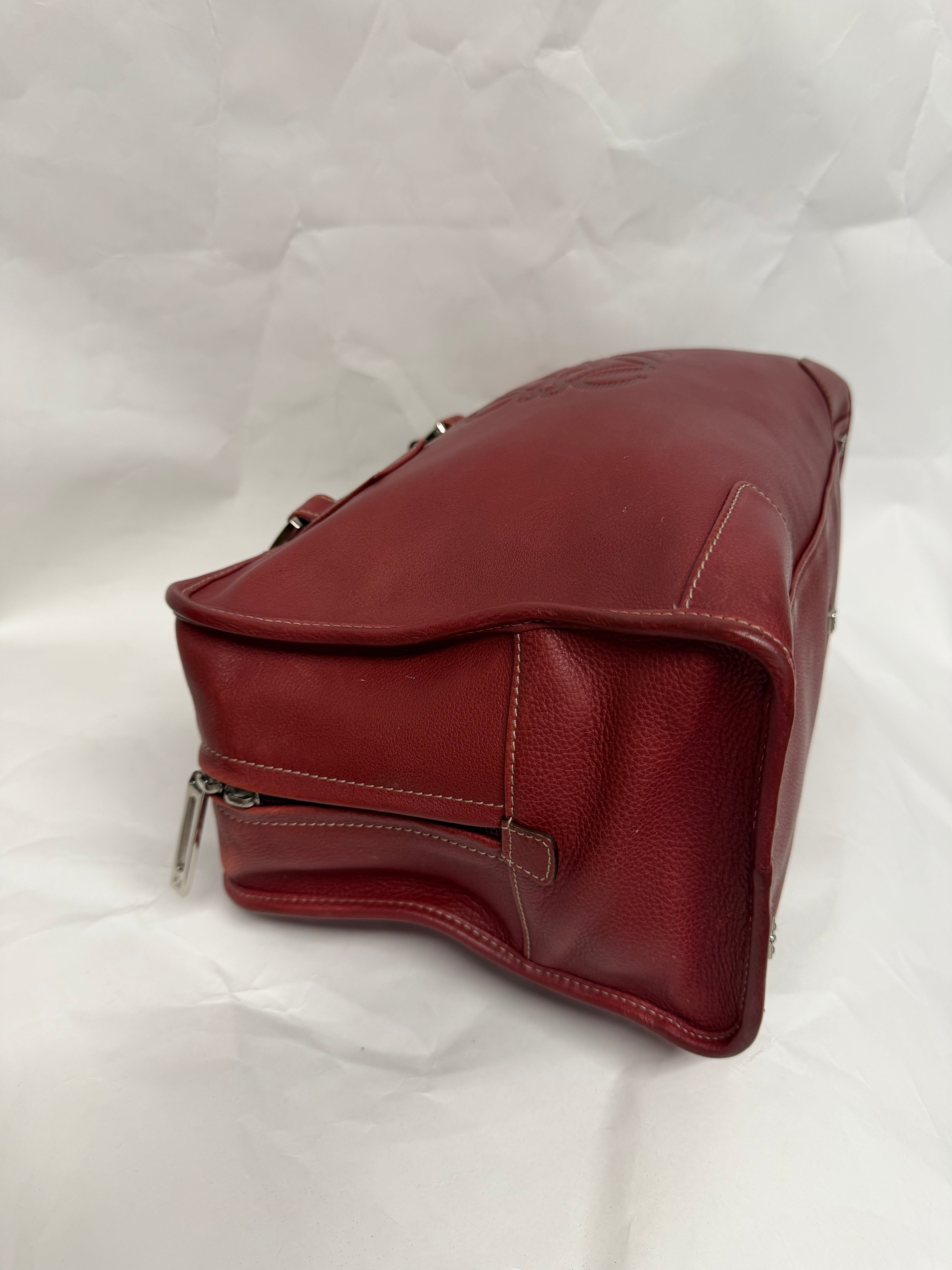 Loewe Amazona 36 | Piel Rojo Burdeos