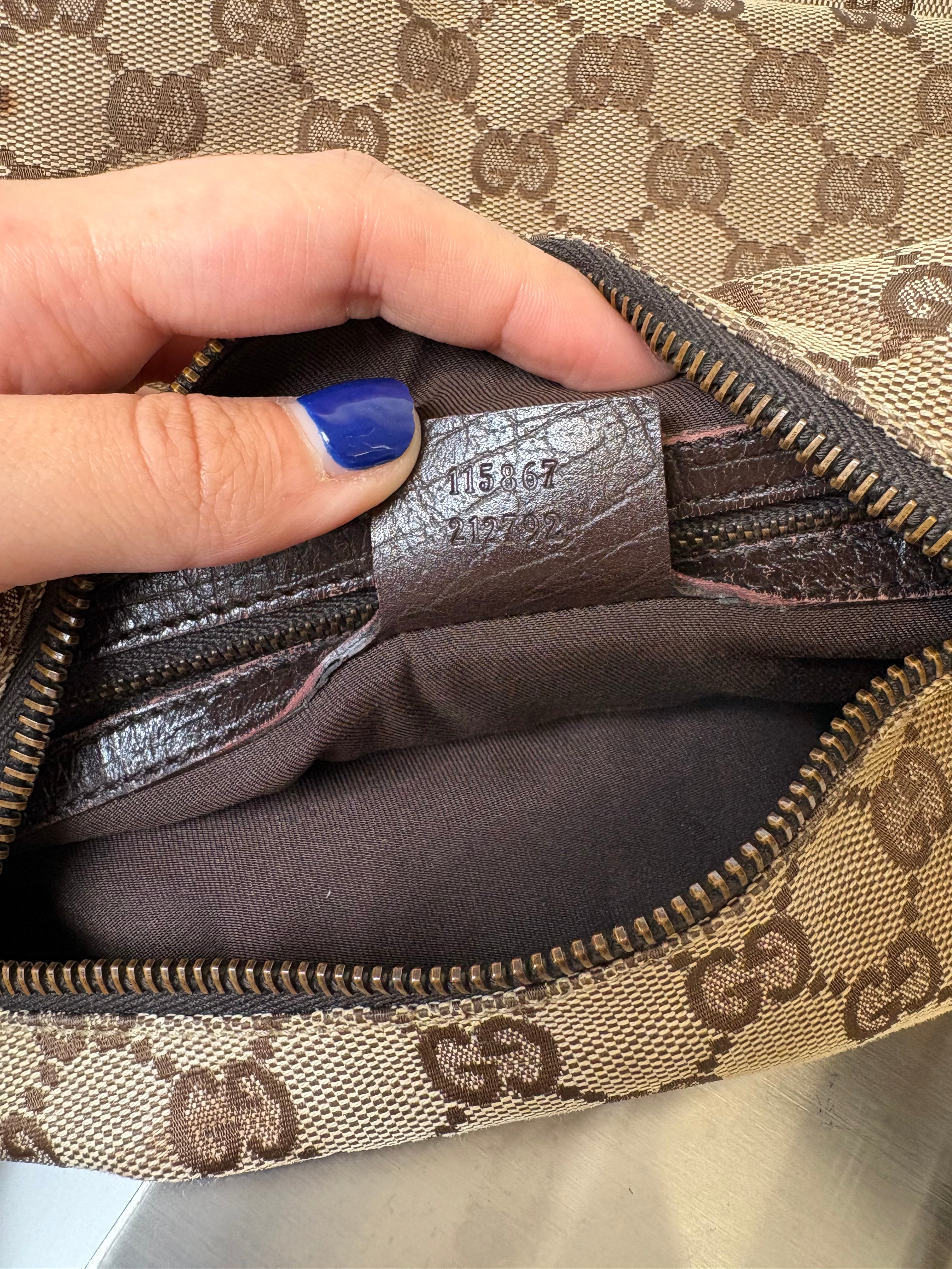 Gucci Horsebit Hobo GG Canvas Marrón