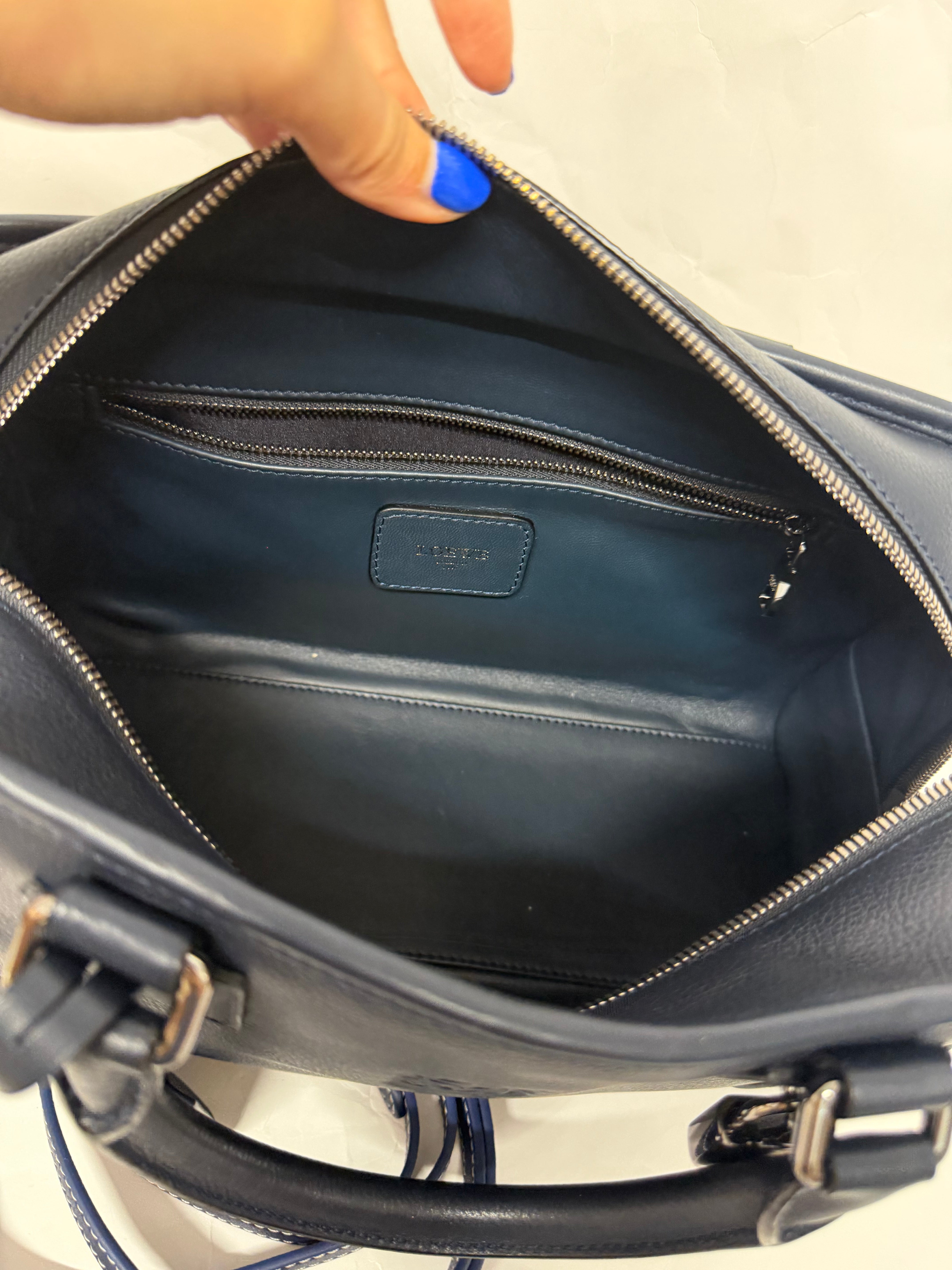 Loewe Amazona 28 Piel Azul Oscuro