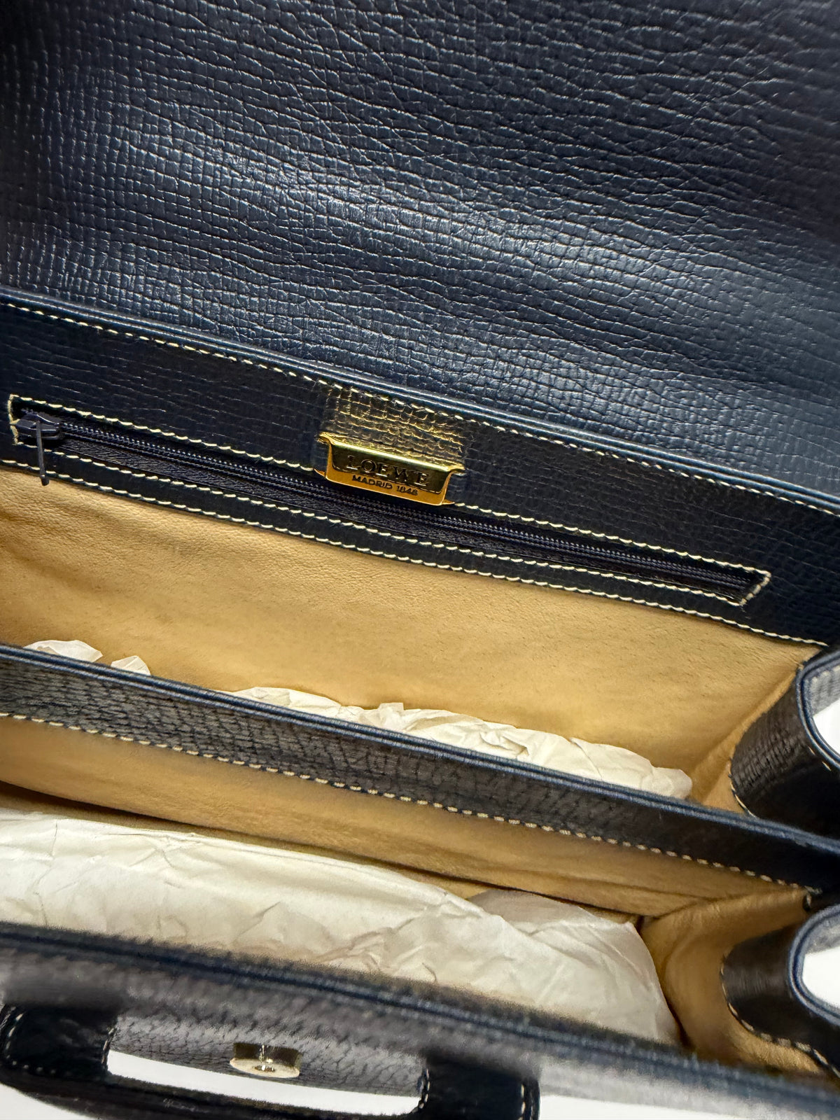 Loewe Barcelona Bandolera Vintage Azul Marino