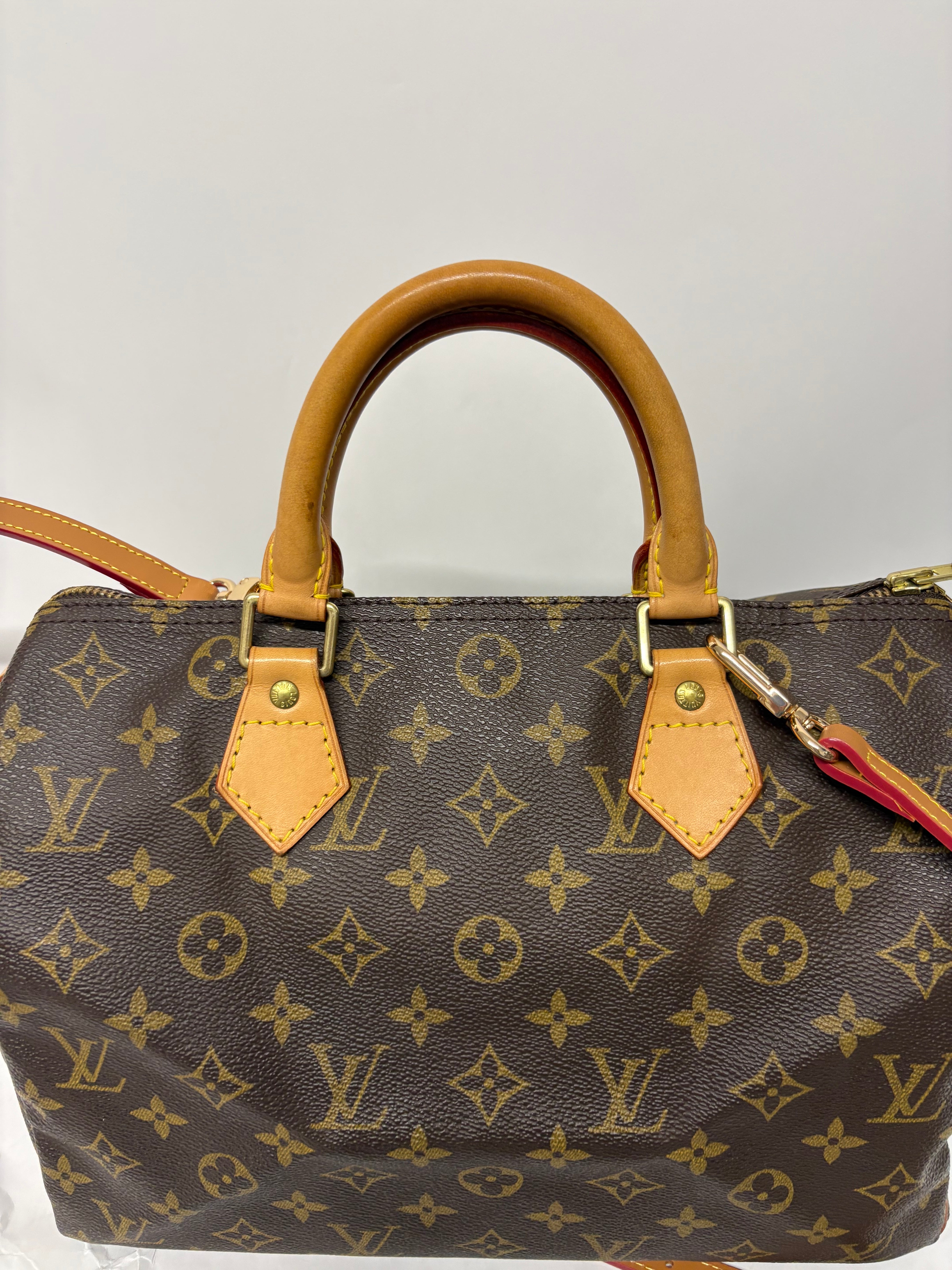 Louis Vuitton Speedy 30 Monogram con bandolera extra SP0938