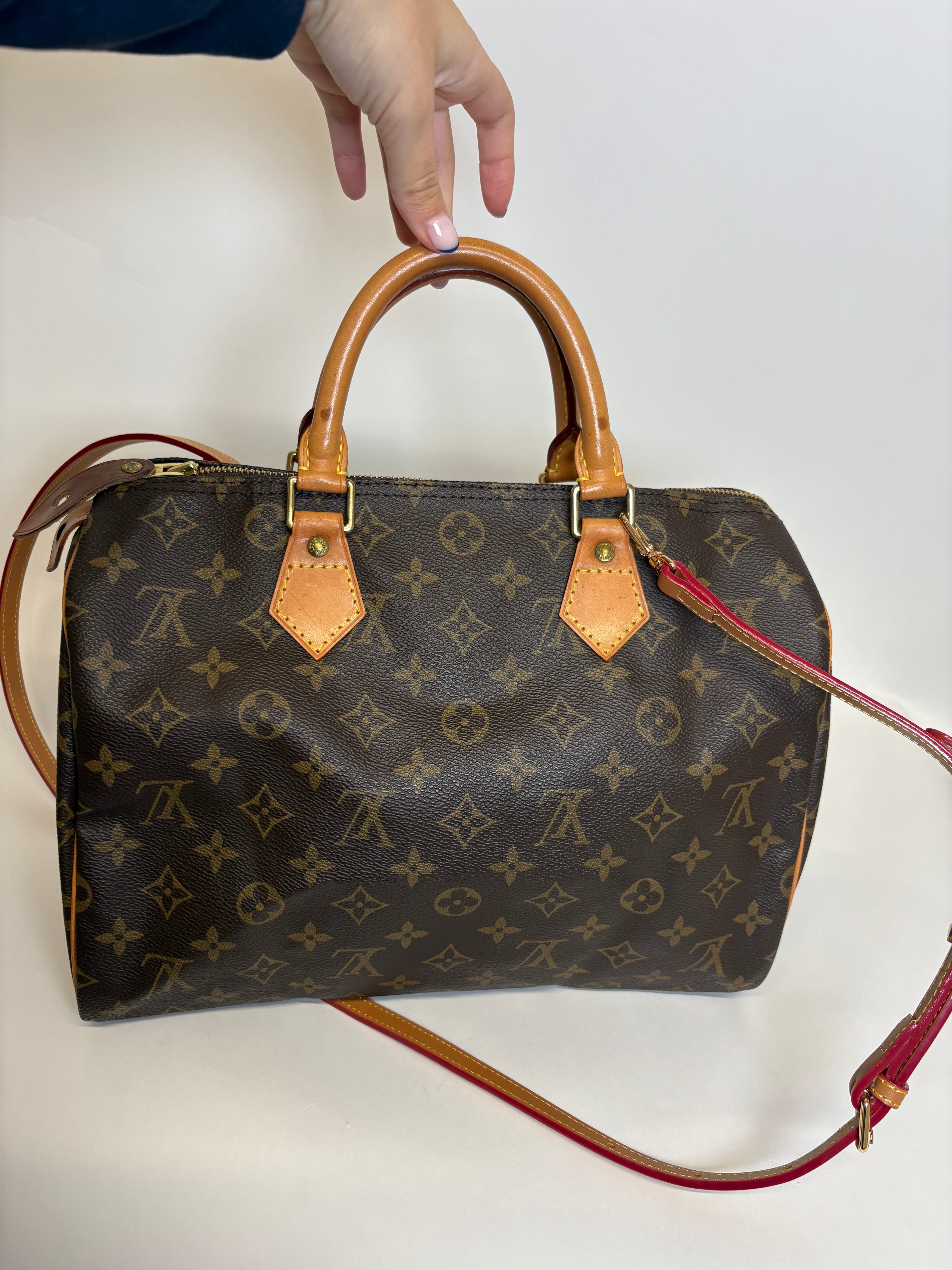 Speedy 30 canvas monogram con bandolera extra