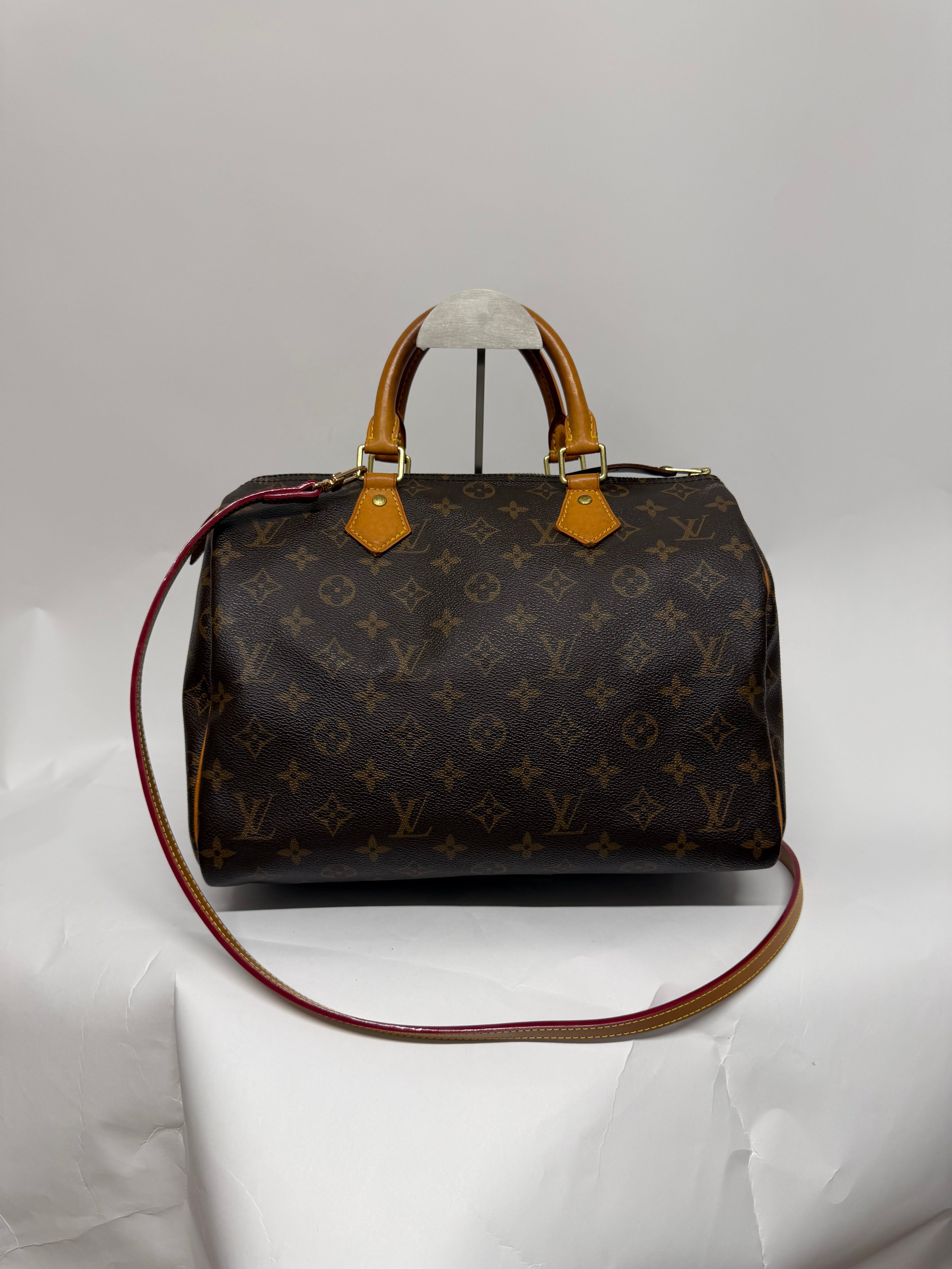 Louis Vuitton Speedy 30 Monogram con bandolera extra
