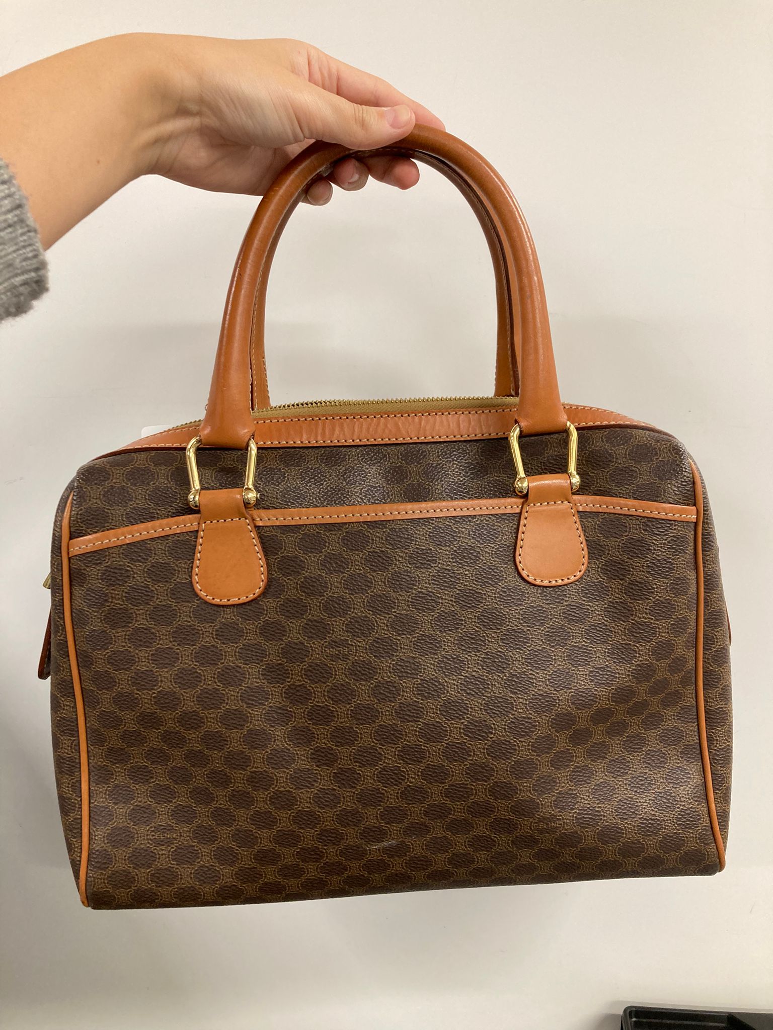 Céline Macadam Boston Bag
