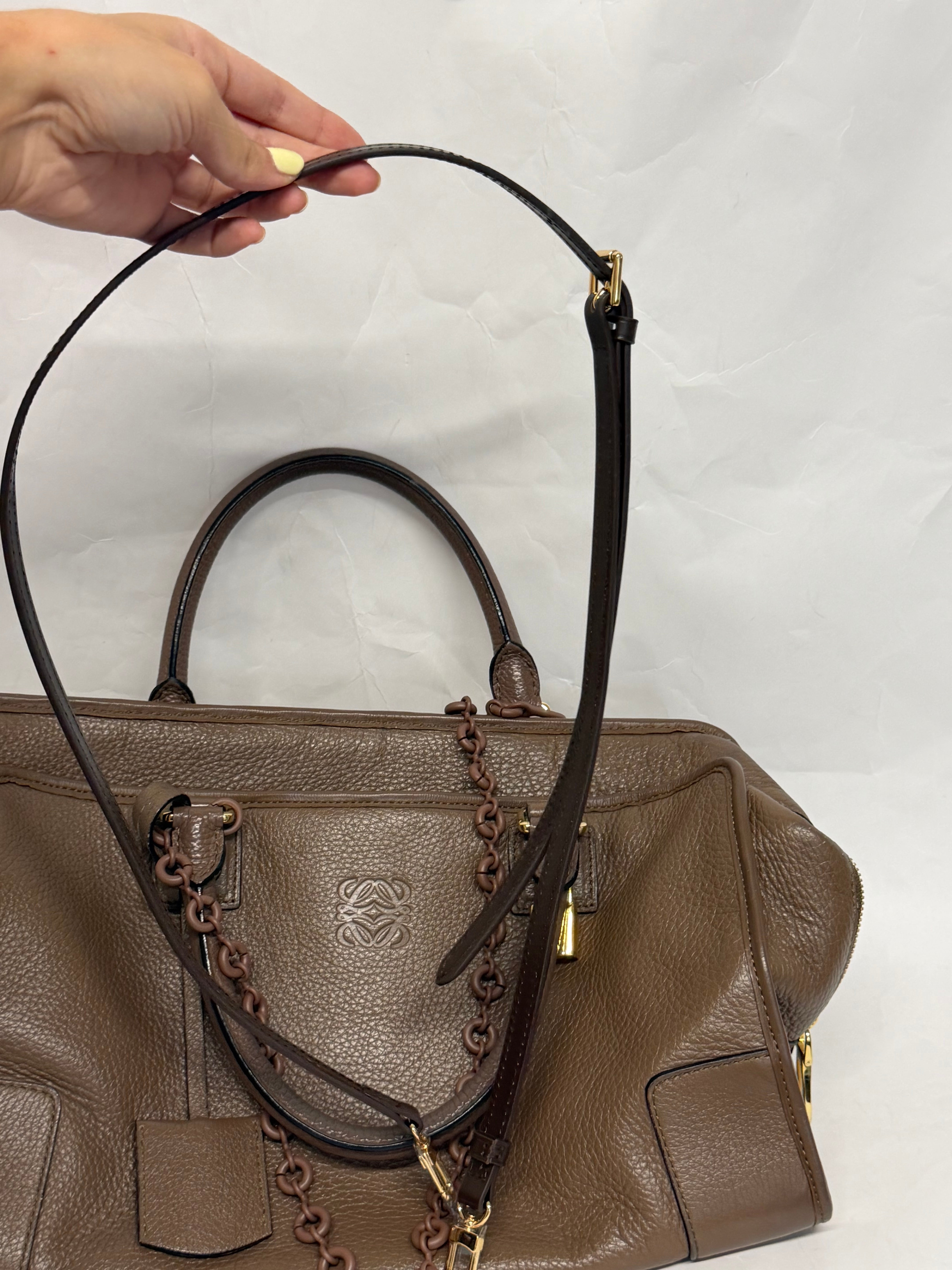 Loewe Amazona 36 Piel Becerro Marrón
