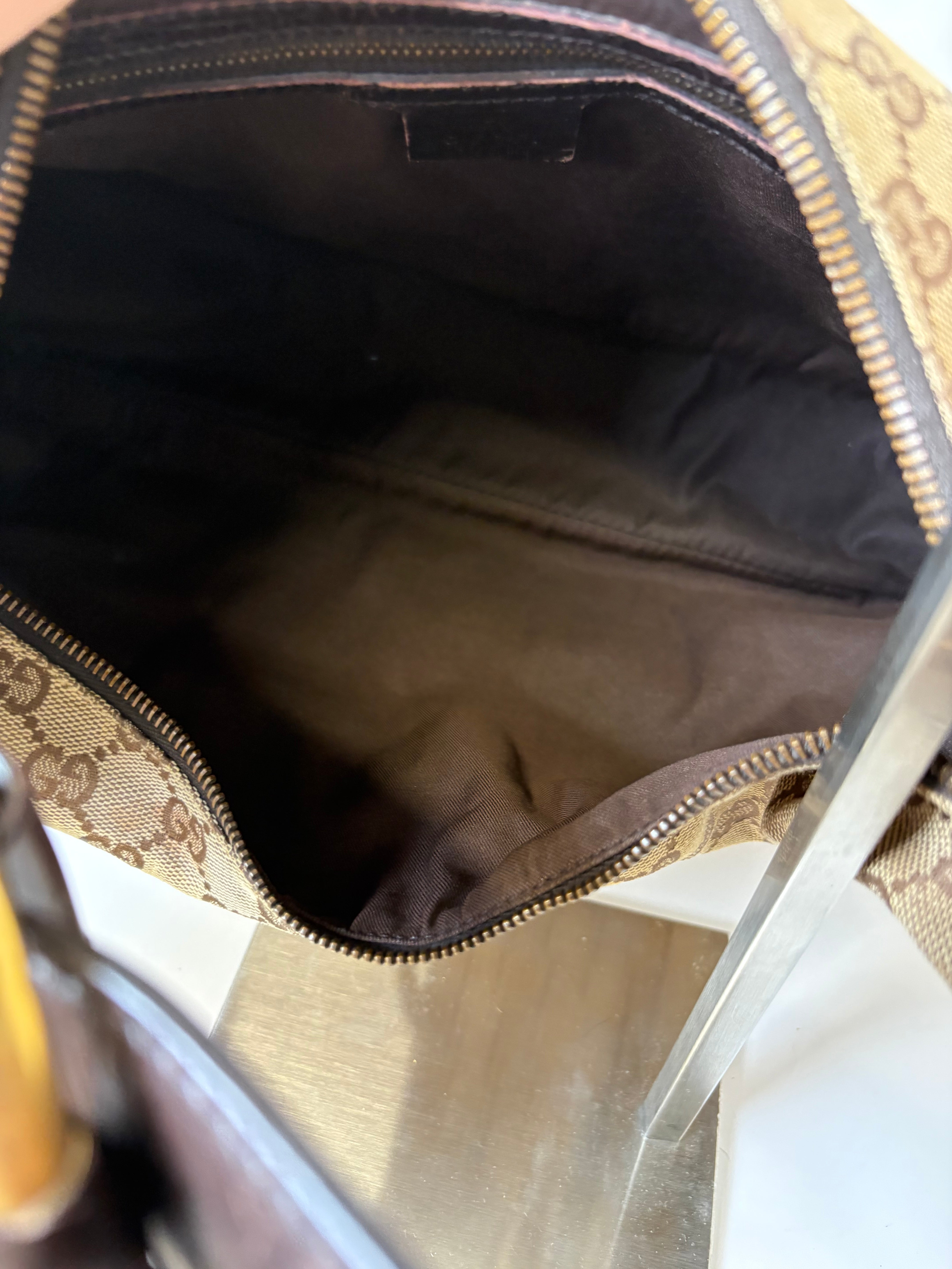 Gucci Horsebit Hobo GG Canvas Marrón