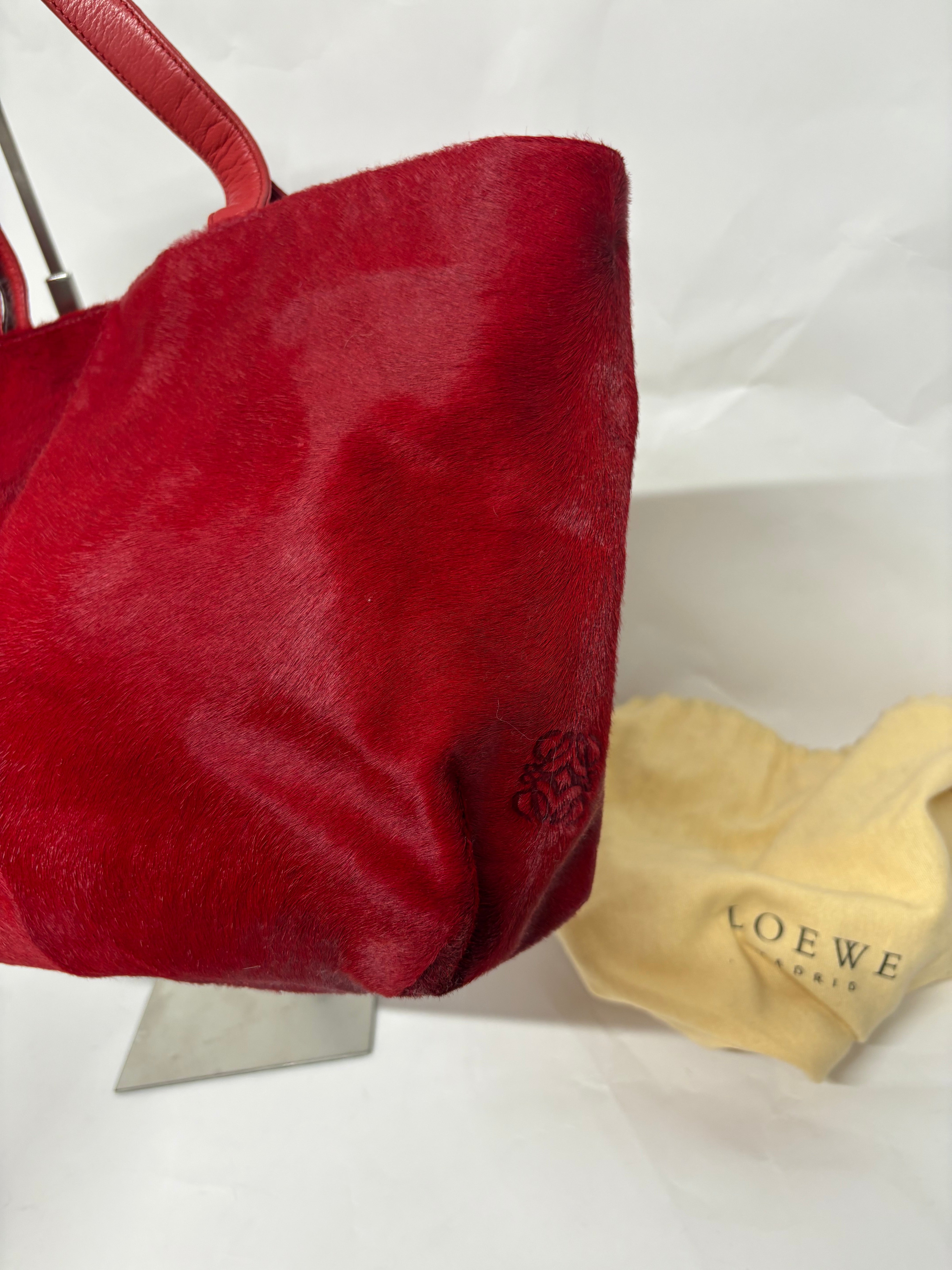 Loewe Vintage Piel de Potro Roja Anagram Original