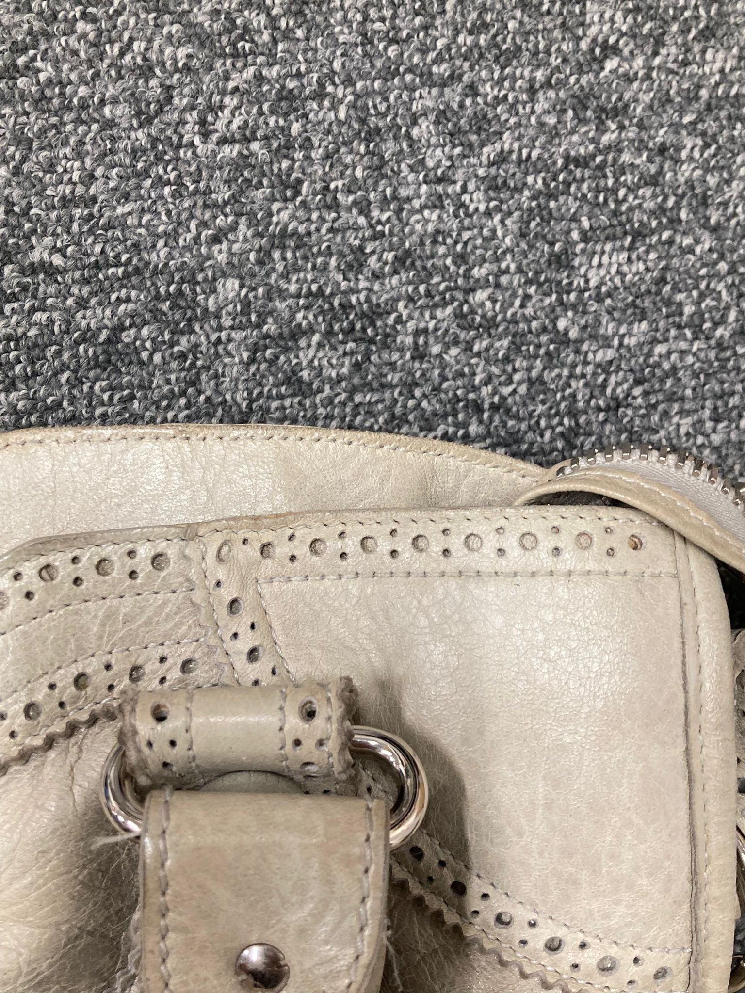 Balenciaga Giant City “Covered” Brogue Gris - crema