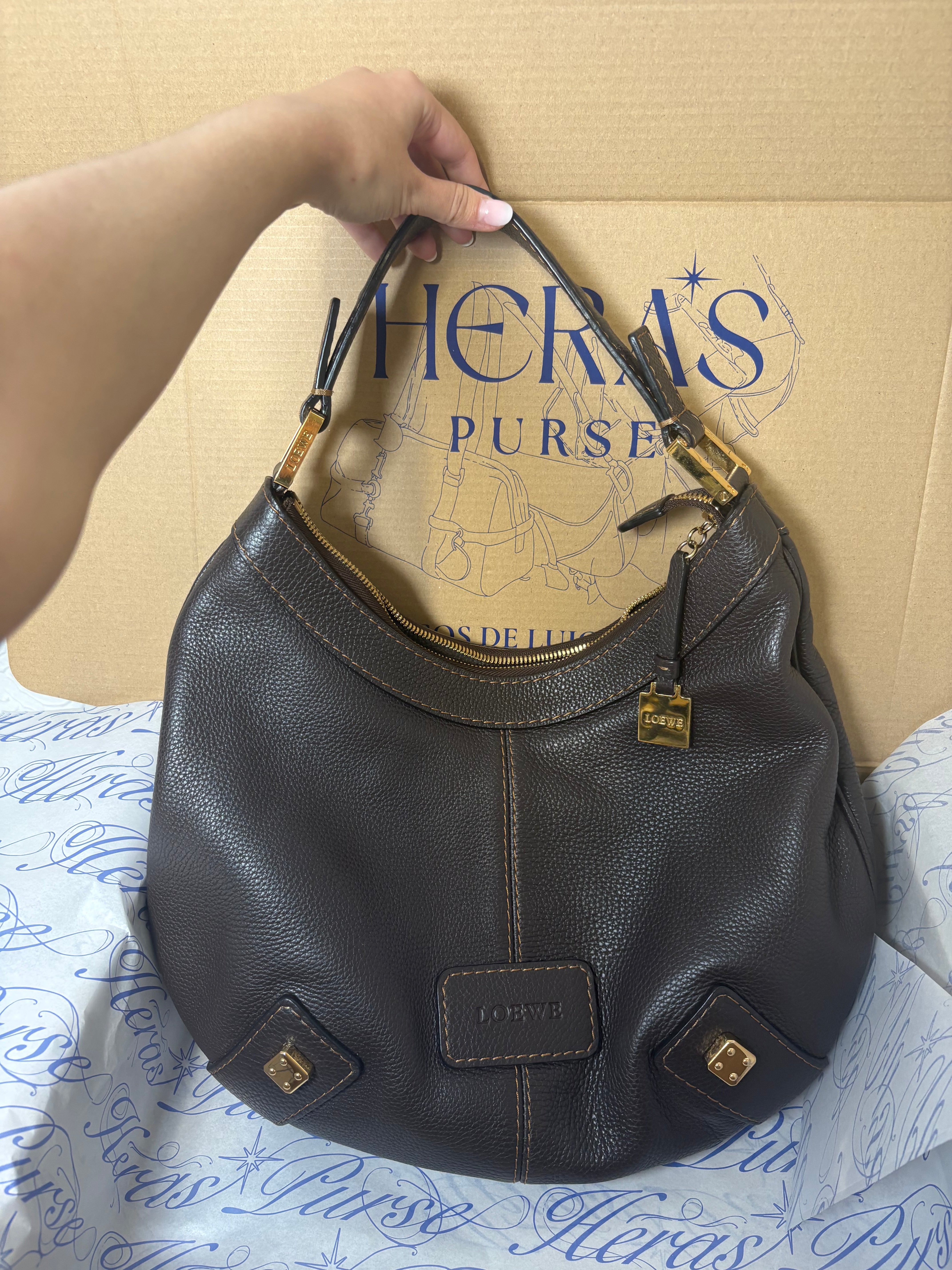 Loewe Hobo Road Safari Marrón Chocolate Large