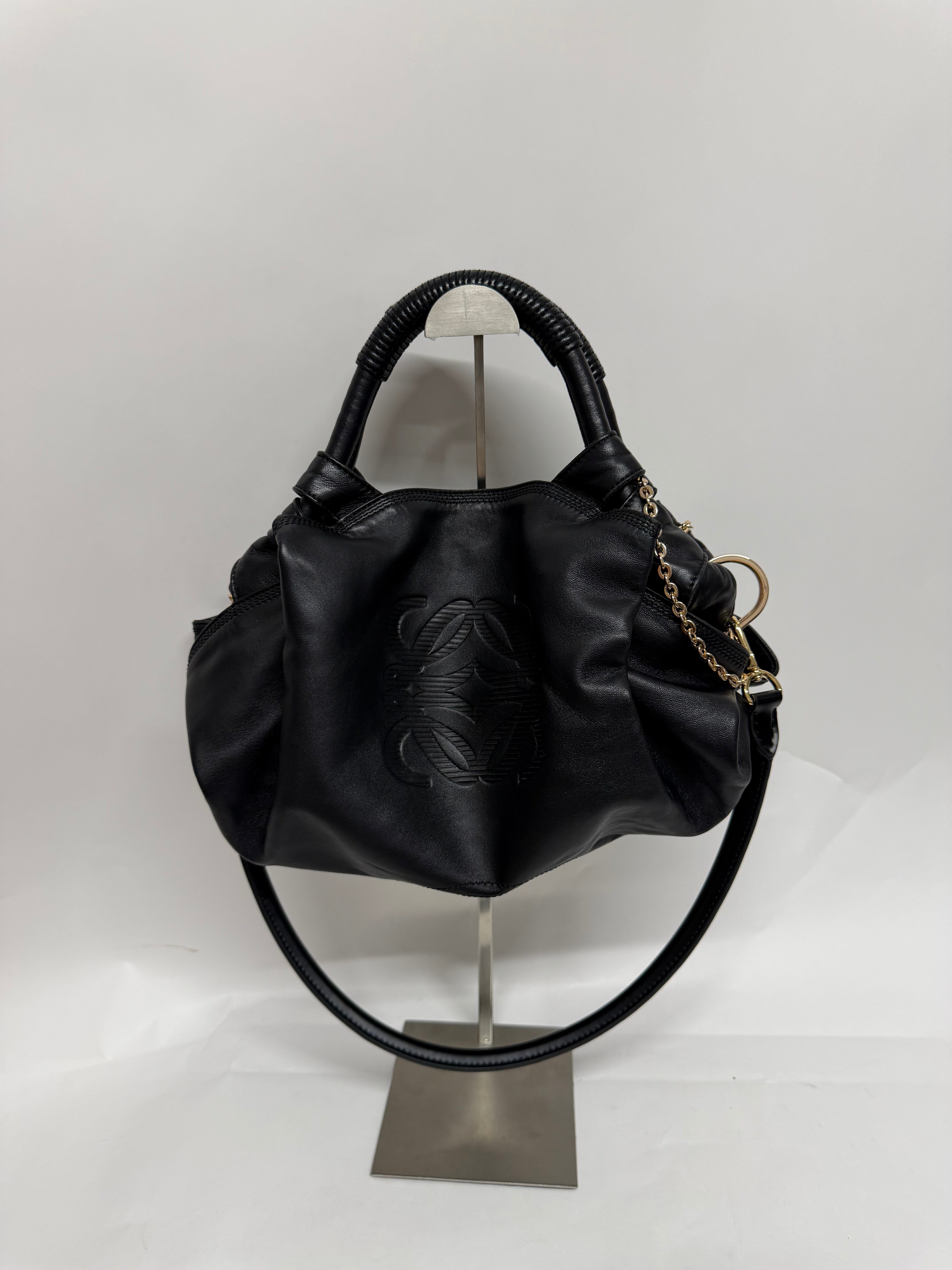 Loewe Aire nappa pequeño Negro dos bandoleras