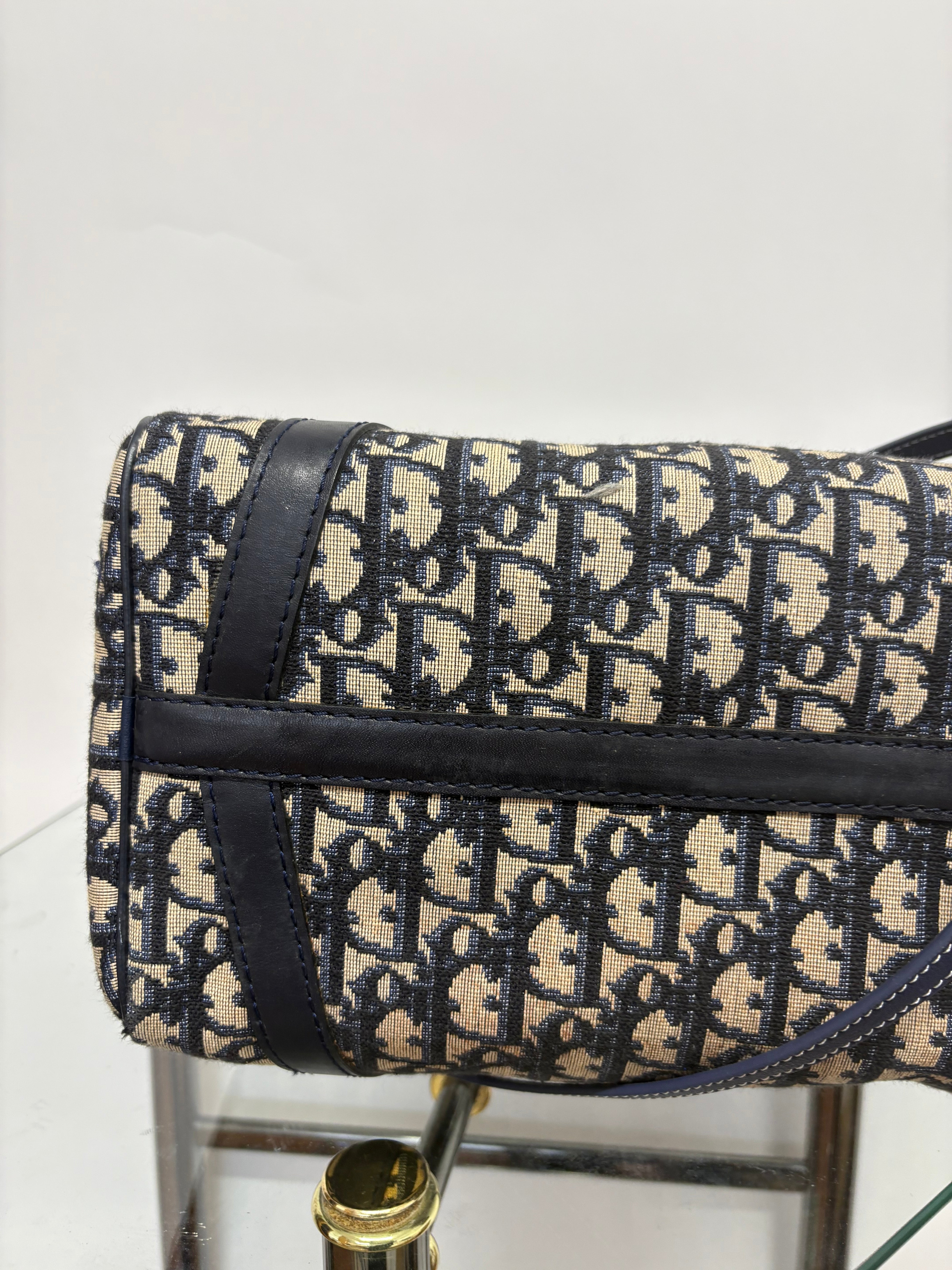 Christian Dior Bowling Trotter 30 Oblique Azul