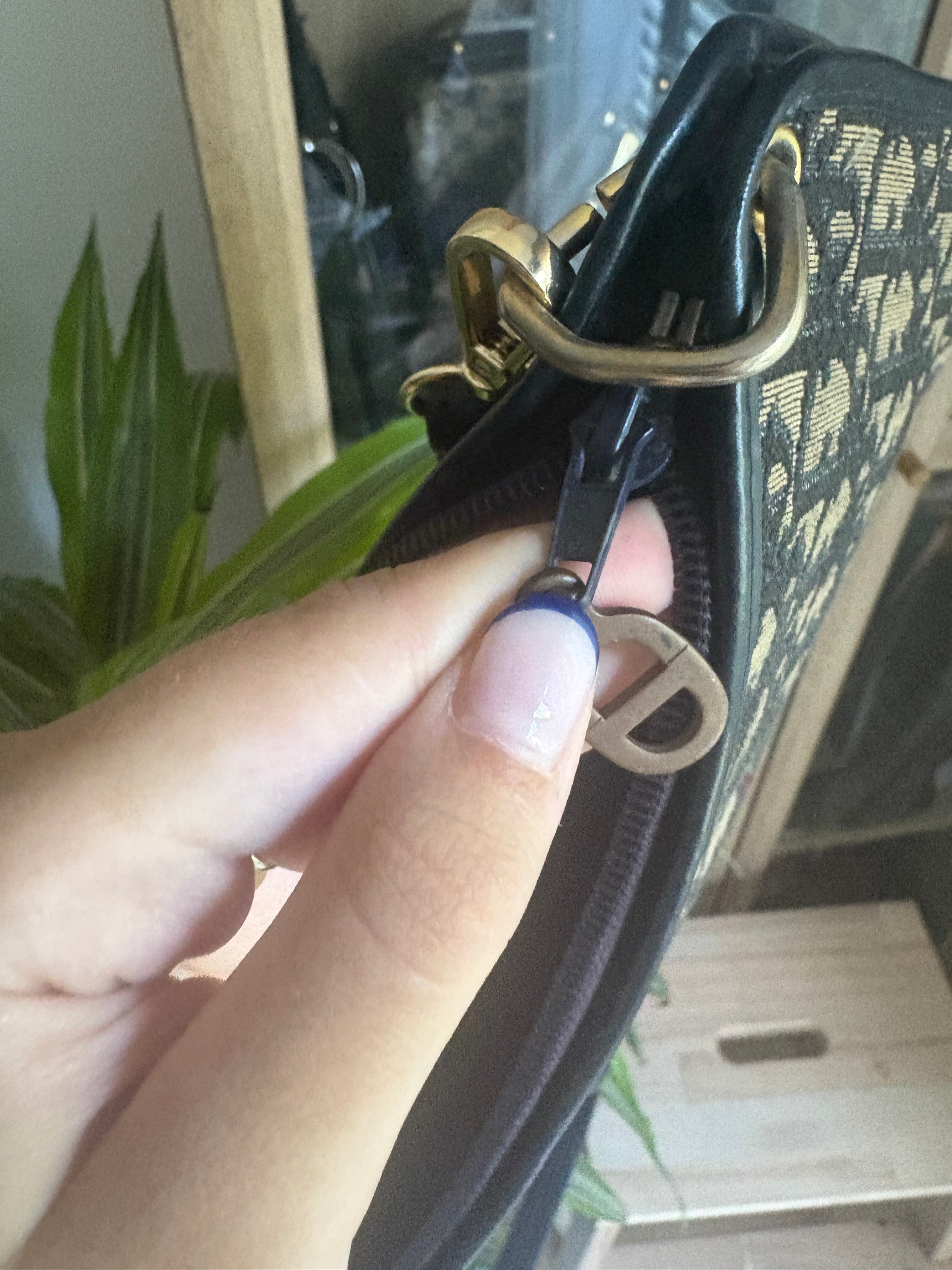Christian Dior vintage bandolera monogram azul